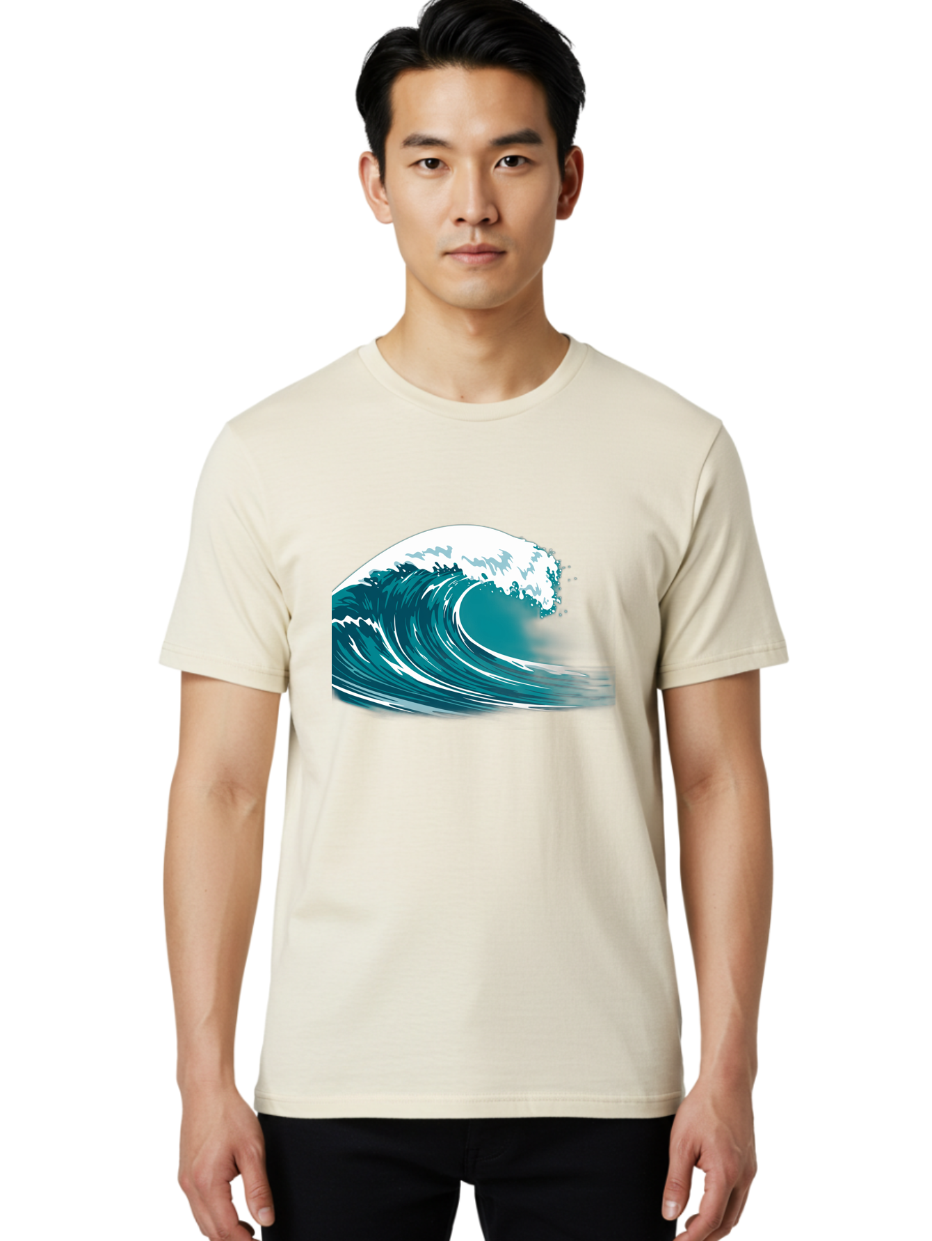 Wave Men'S Graphic Tee, 100% Cotton, Comfortable Casual Summer Wear, Machine Washable, Vintage Camera, Old Camera, Antique Camera, Black Camera, Classic Photography, Photography Equipment, Nostalgic Device, Film Camera, Camera Art Bah364 19
