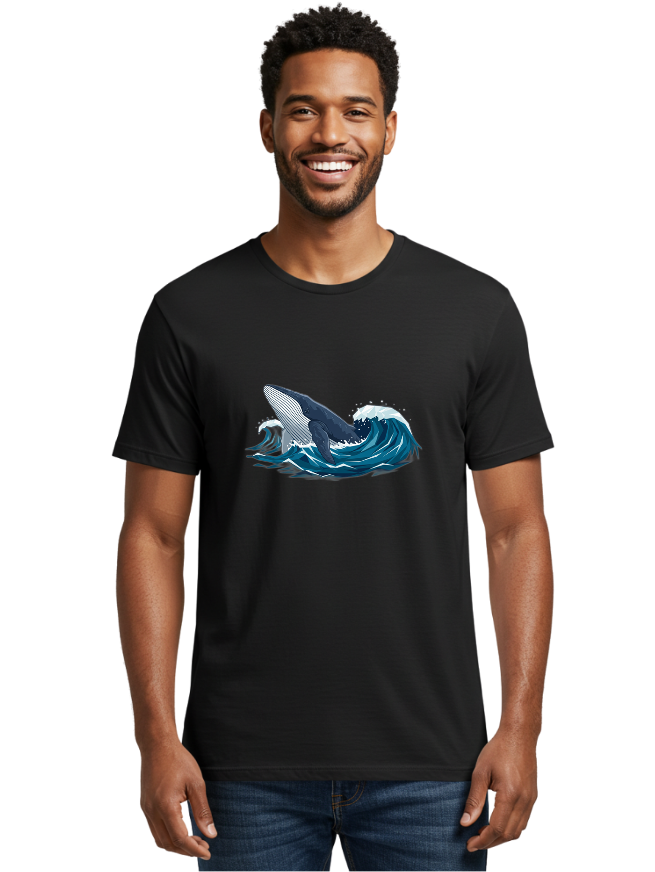Whale-Breaching-Wave Men'S Graphic Tee, 100% Cotton, Comfortable Casual Summer Wear, Machine Washable, Vintage Camera, Old Camera, Antique Camera, Black Camera, Classic Photography, Photography Equipment, Nostalgic Device, Film Camera, Bah366 25