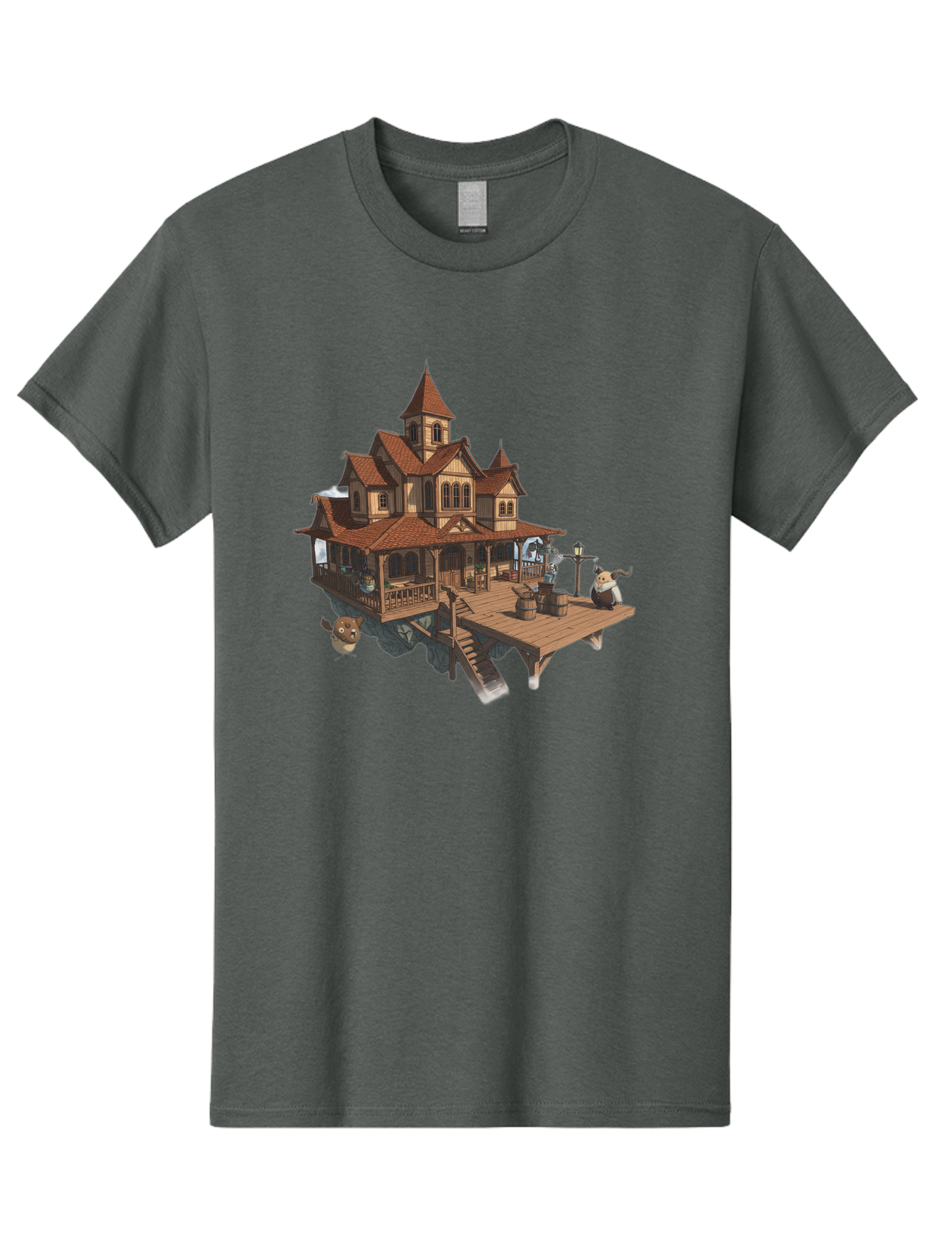 Whimsical-Wooden-Treehouse Men'S Graphic Tee, 100% Cotton, Comfortable Casual Summer Wear, Machine Washable, Vintage Camera, Old Camera, Antique Camera, Black Camera, Classic Photography, Photography Equipment, Nostalgic Device, Film Camera, Bah367 11