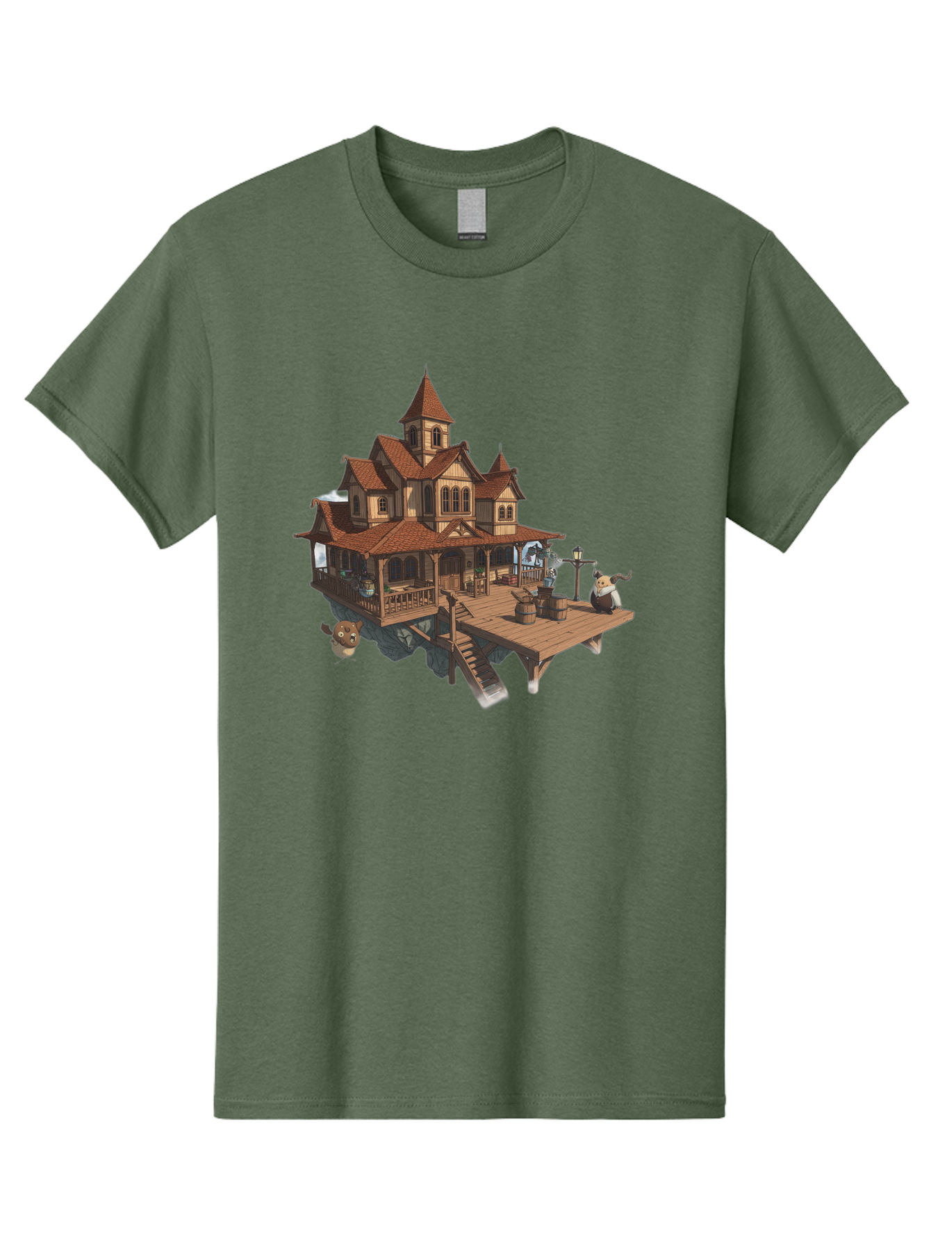 Whimsical-Wooden-Treehouse Men'S Graphic Tee, 100% Cotton, Comfortable Casual Summer Wear, Machine Washable, Vintage Camera, Old Camera, Antique Camera, Black Camera, Classic Photography, Photography Equipment, Nostalgic Device, Film Camera, Bah367 15