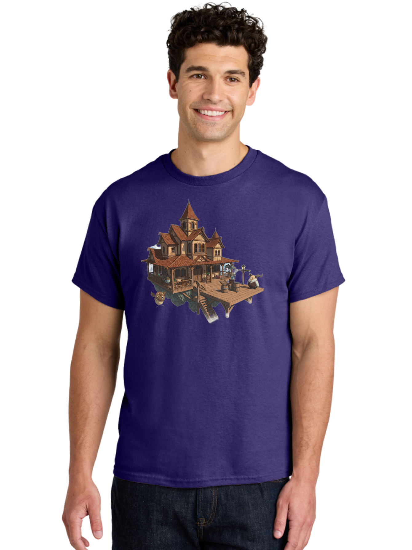 Whimsical-Wooden-Treehouse Men'S Graphic Tee, 100% Cotton, Comfortable Casual Summer Wear, Machine Washable, Vintage Camera, Old Camera, Antique Camera, Black Camera, Classic Photography, Photography Equipment, Nostalgic Device, Film Camera, Bah367 29