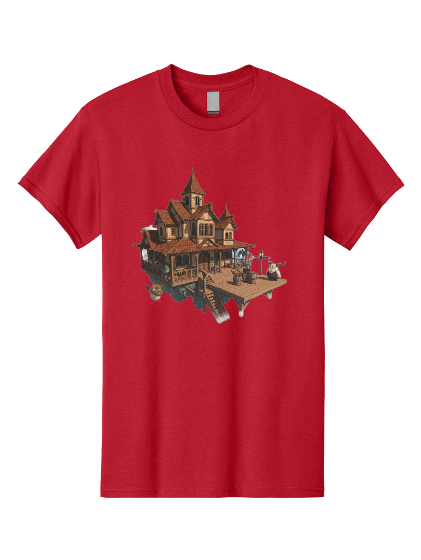 Whimsical-Wooden-Treehouse Men'S Graphic Tee, 100% Cotton, Comfortable Casual Summer Wear, Machine Washable, Vintage Camera, Old Camera, Antique Camera, Black Camera, Classic Photography, Photography Equipment, Nostalgic Device, Film Camera, Bah367 6
