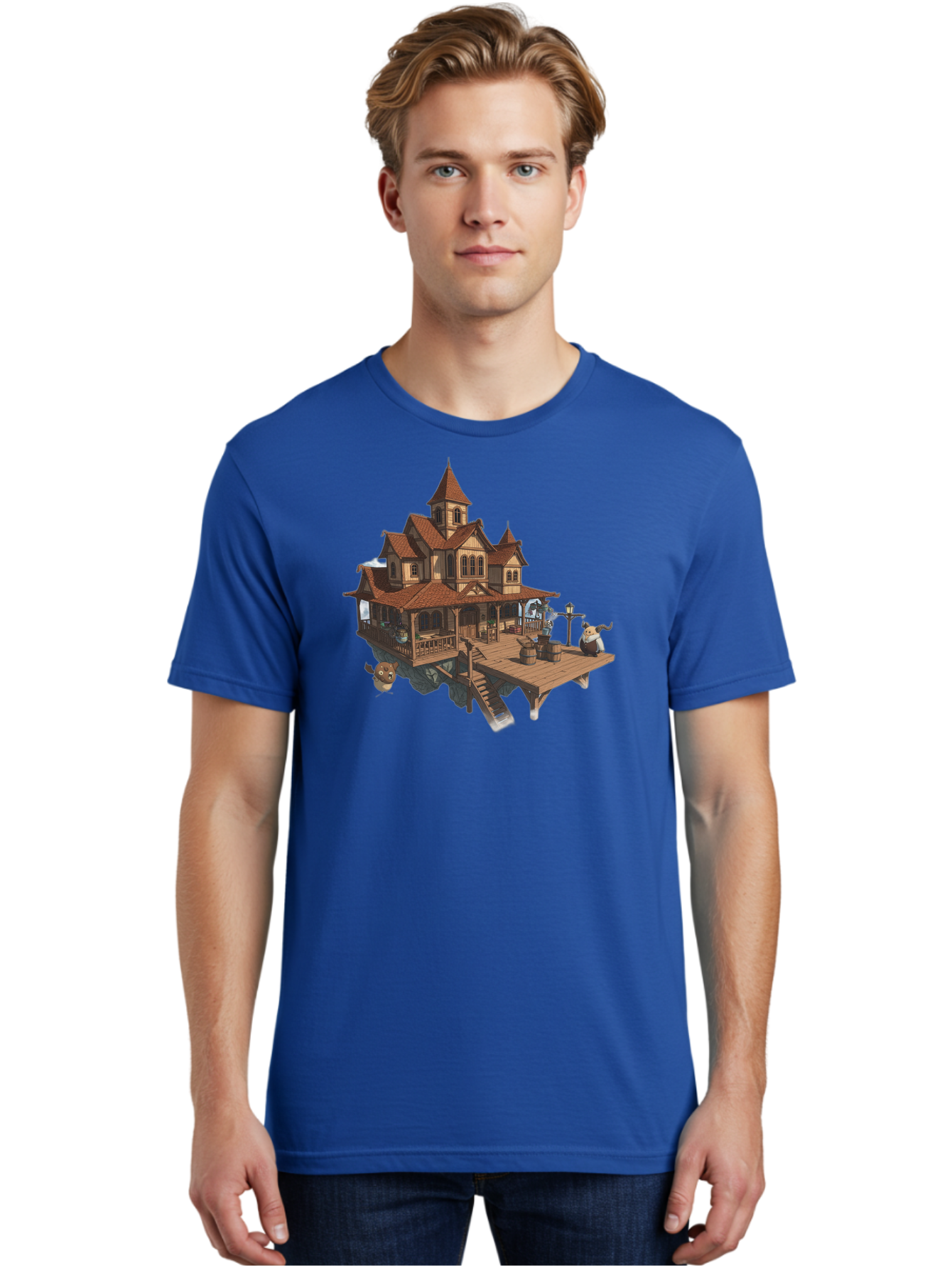 Whimsical-Wooden-Treehouse Men'S Graphic Tee, 100% Cotton, Comfortable Casual Summer Wear, Machine Washable, Vintage Camera, Old Camera, Antique Camera, Black Camera, Classic Photography, Photography Equipment, Nostalgic Device, Film Camera, Bah367 24