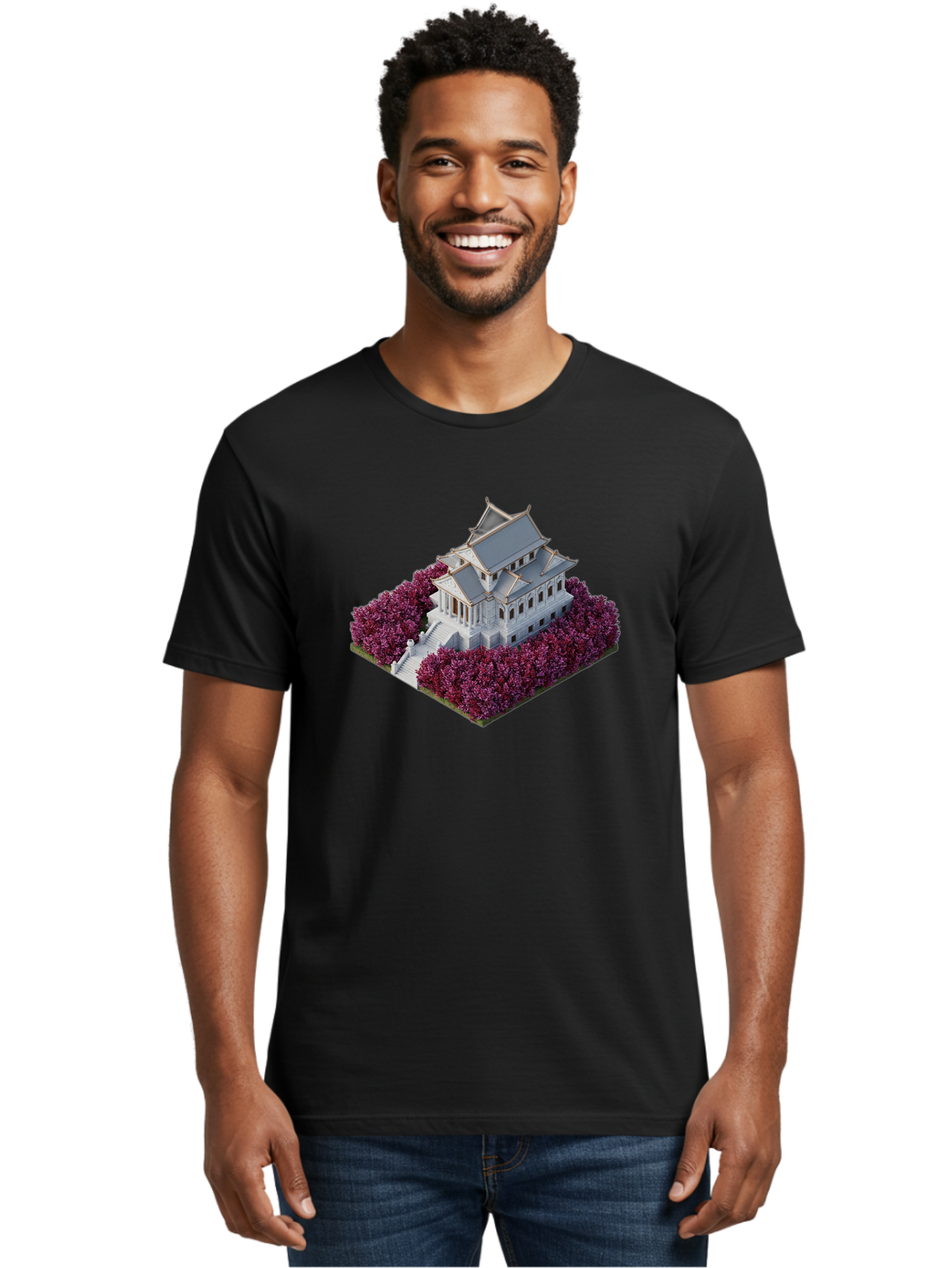 White-Buddhist-Temple Men'S Graphic Tee, 100% Cotton, Comfortable Casual Summer Wear, Machine Washable, Vintage Camera, Old Camera, Antique Camera, Black Camera, Classic Photography, Photography Equipment, Nostalgic Device, Film Camera, Bah368 23