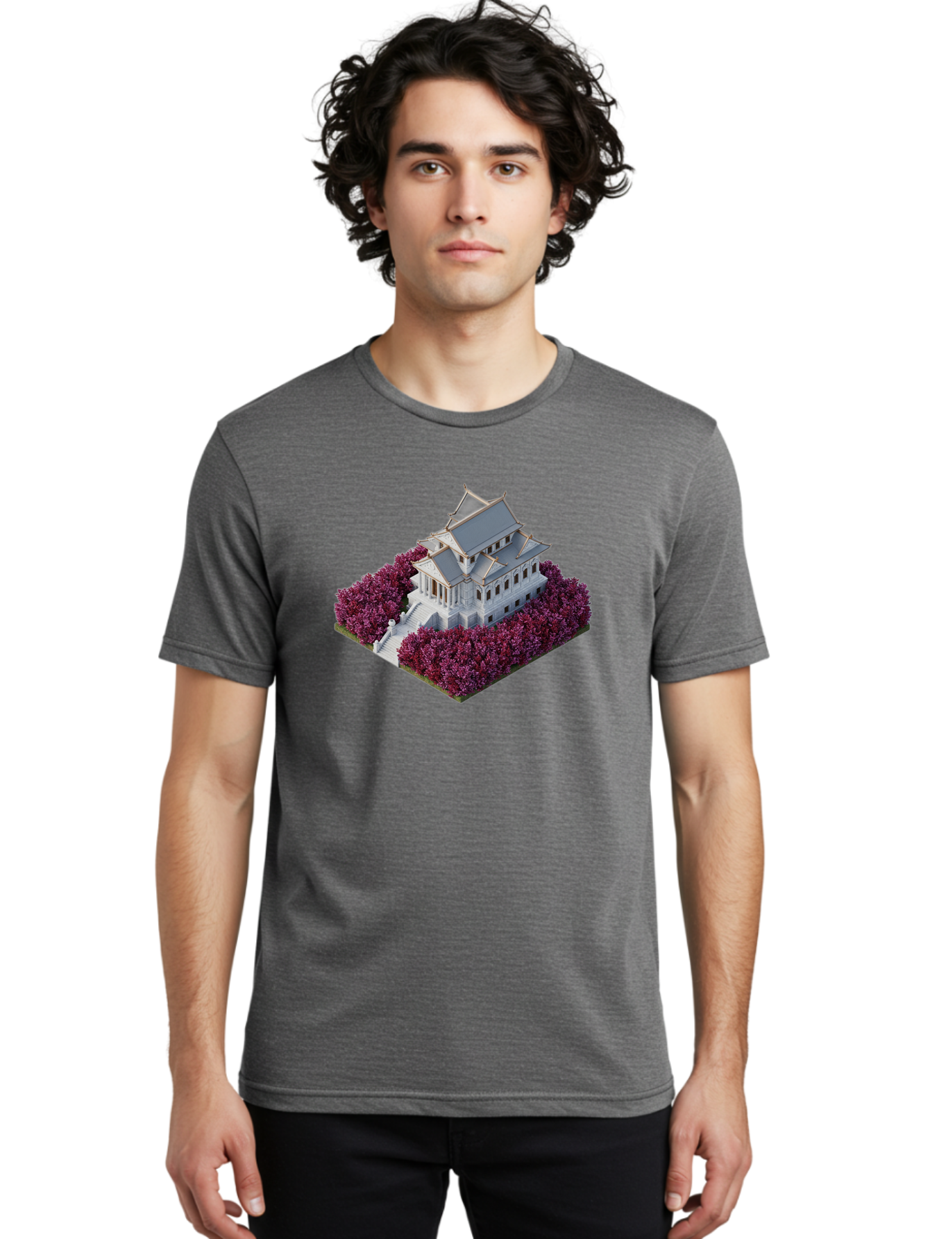 White-Buddhist-Temple Men'S Graphic Tee, 100% Cotton, Comfortable Casual Summer Wear, Machine Washable, Vintage Camera, Old Camera, Antique Camera, Black Camera, Classic Photography, Photography Equipment, Nostalgic Device, Film Camera, Bah368 21