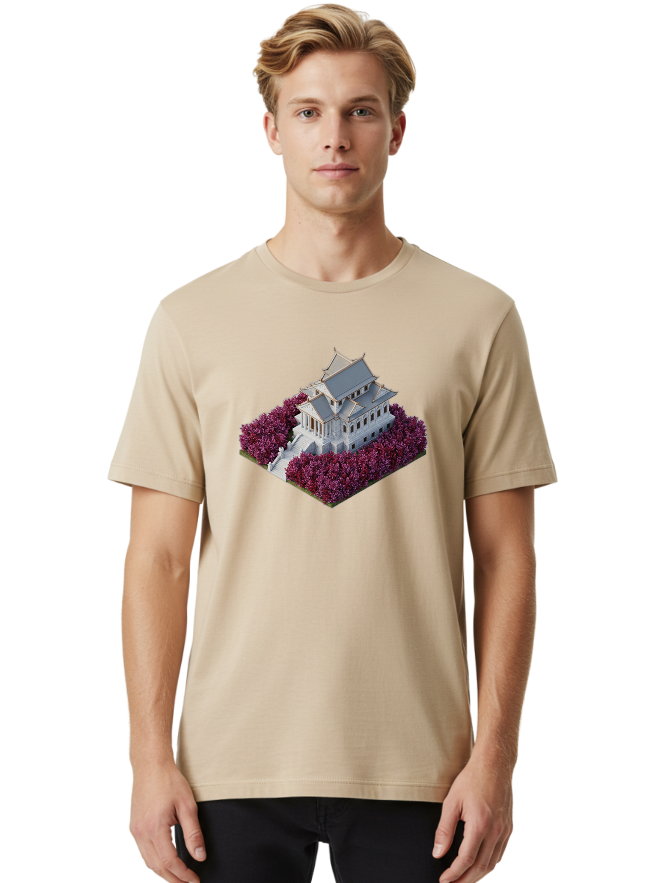 White-Buddhist-Temple Men'S Graphic Tee, 100% Cotton, Comfortable Casual Summer Wear, Machine Washable, Vintage Camera, Old Camera, Antique Camera, Black Camera, Classic Photography, Photography Equipment, Nostalgic Device, Film Camera, Bah368 19