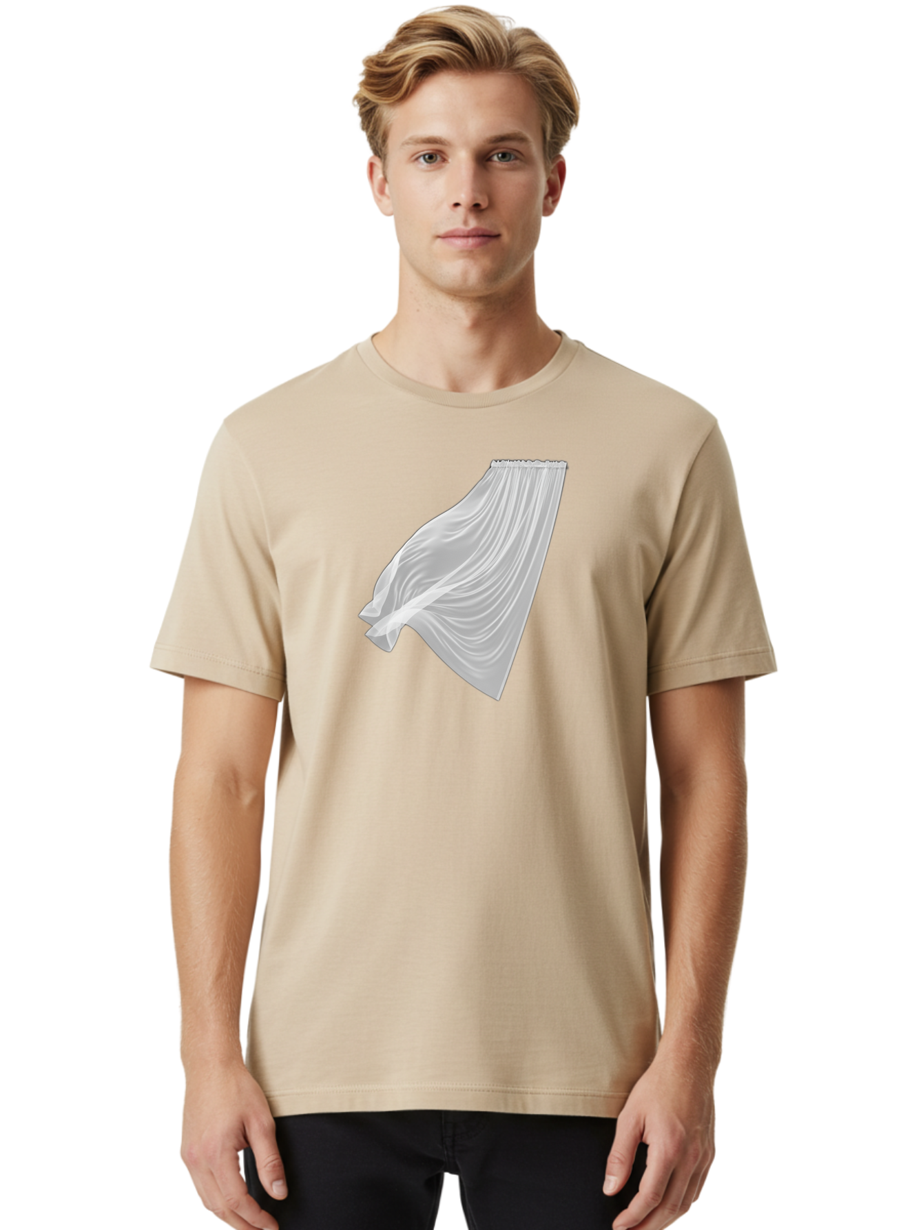 White-Curtain-1 Men'S Graphic Tee, 100% Cotton, Comfortable Casual Summer Wear, Machine Washable, Vintage Camera, Old Camera, Antique Camera, Black Camera, Classic Photography, Photography Equipment, Nostalgic Device, Film Camera, Camera Art Bah370 16
