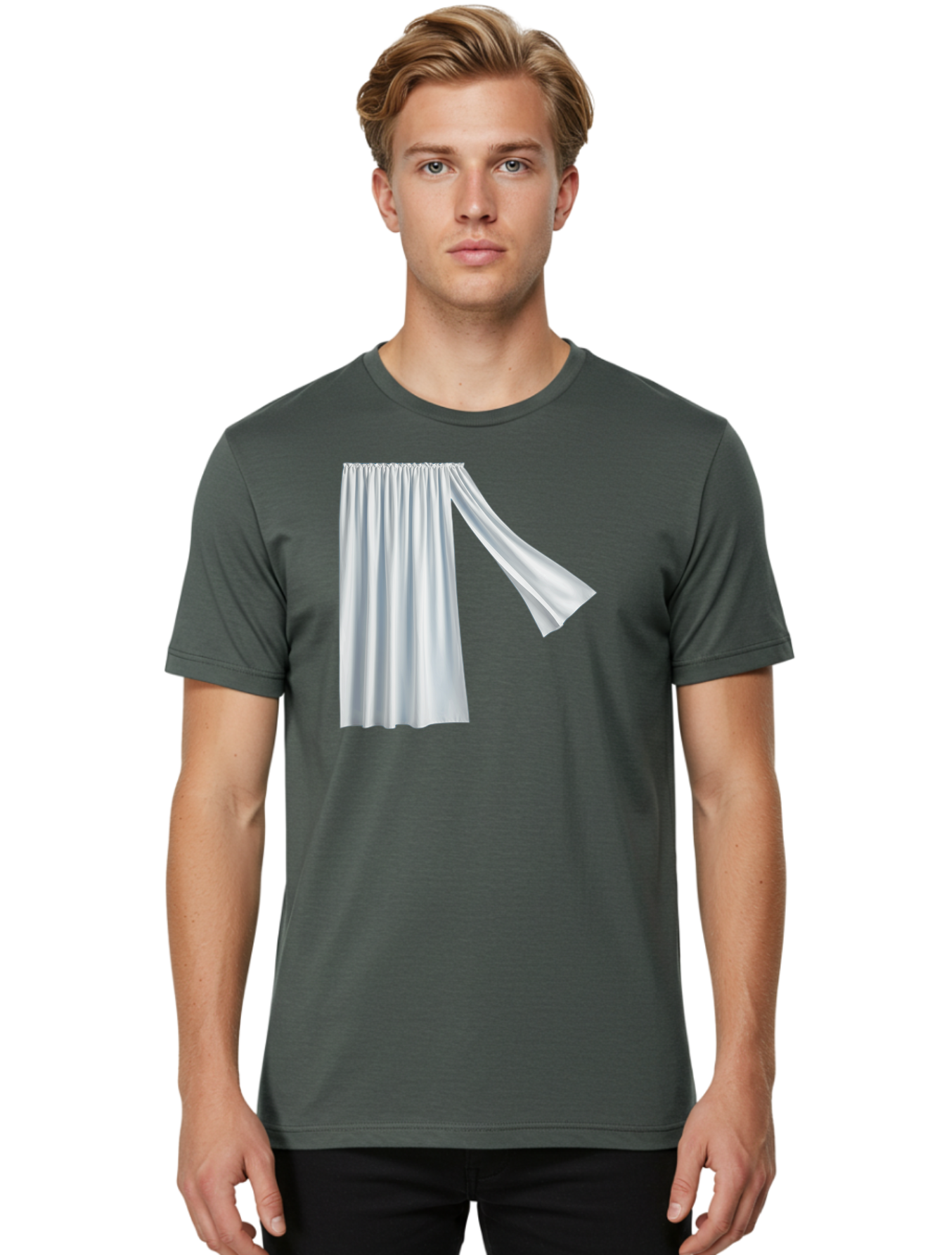White-Curtain-2 Men'S Graphic Tee, 100% Cotton, Comfortable Casual Summer Wear, Machine Washable, Vintage Camera, Old Camera, Antique Camera, Black Camera, Classic Photography, Photography Equipment, Nostalgic Device, Film Camera, Camera Art Bah371 27
