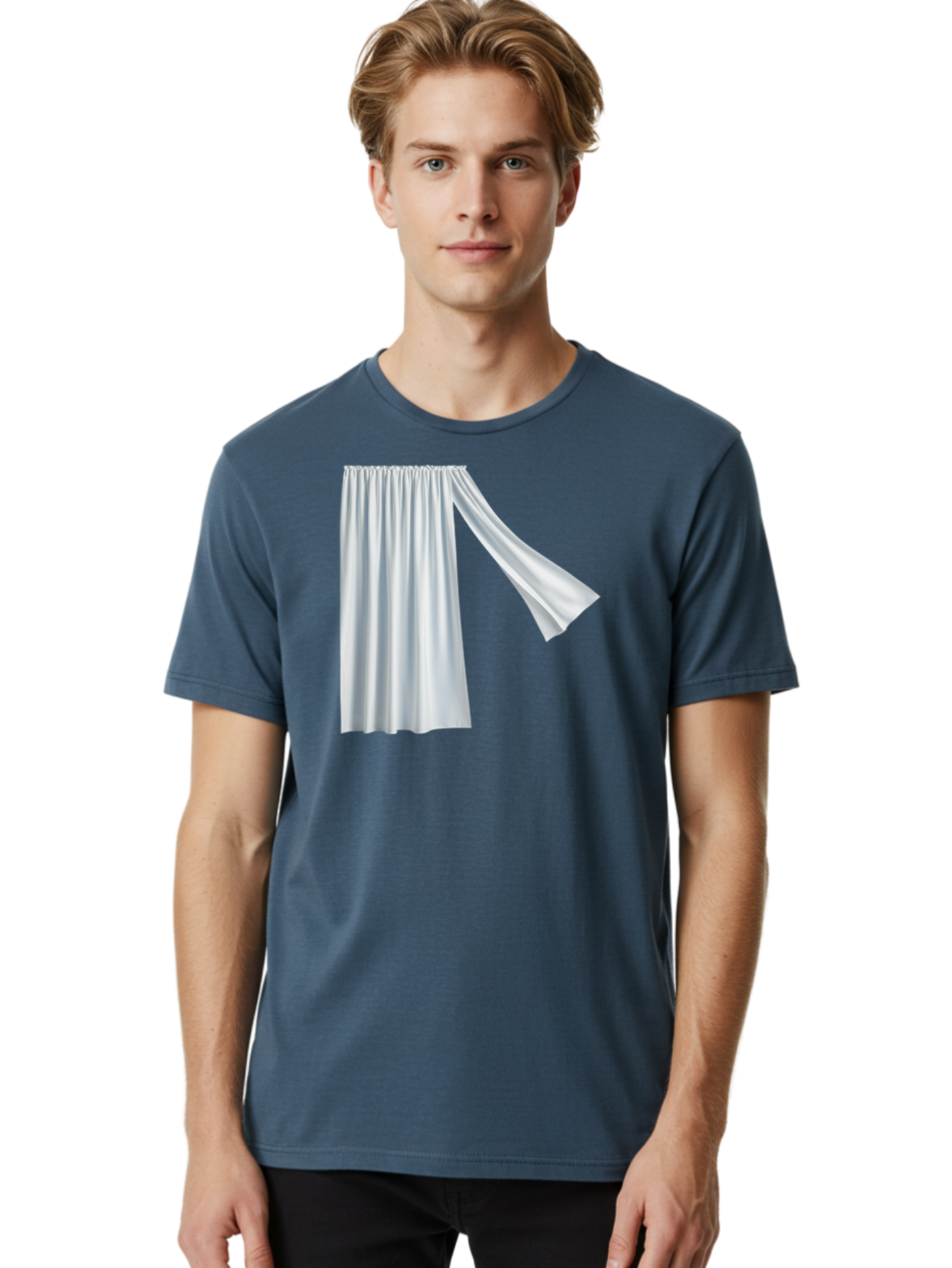 White-Curtain-2 Men'S Graphic Tee, 100% Cotton, Comfortable Casual Summer Wear, Machine Washable, Vintage Camera, Old Camera, Antique Camera, Black Camera, Classic Photography, Photography Equipment, Nostalgic Device, Film Camera, Camera Art Bah371 16