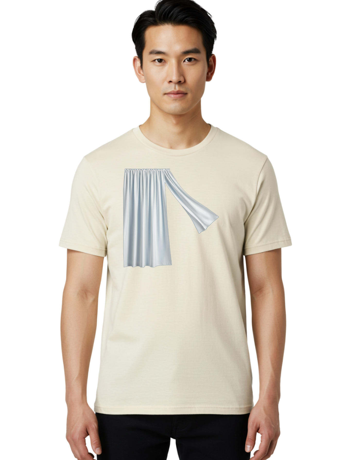 White-Curtain-2 Men'S Graphic Tee, 100% Cotton, Comfortable Casual Summer Wear, Machine Washable, Vintage Camera, Old Camera, Antique Camera, Black Camera, Classic Photography, Photography Equipment, Nostalgic Device, Film Camera, Camera Art Bah371 18