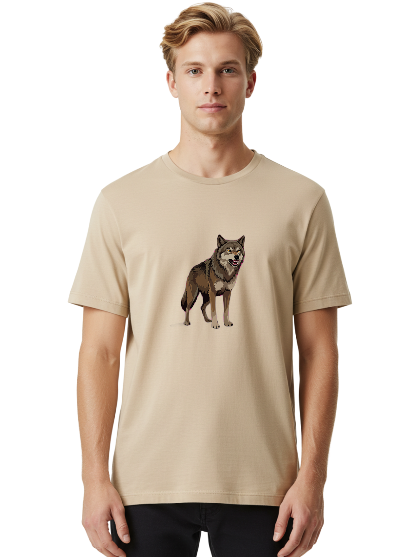 Wolf Men'S Graphic Tee, 100% Cotton, Comfortable Casual Summer Wear, Machine Washable, Vintage Camera, Old Camera, Antique Camera, Black Camera, Classic Photography, Photography Equipment, Nostalgic Device, Film Camera, Camera Art Bah390 18