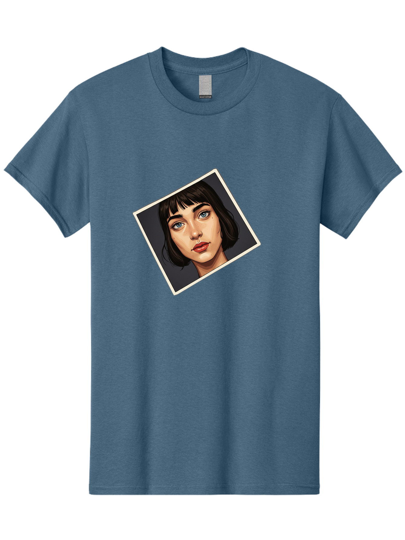 Woman-Portrait Men'S Graphic Tee, 100% Cotton, Comfortable Casual Summer Wear, Machine Washable, Vintage Camera, Old Camera, Antique Camera, Black Camera, Classic Photography, Photography Equipment, Nostalgic Device, Film Camera, Camera Art Bah394 9