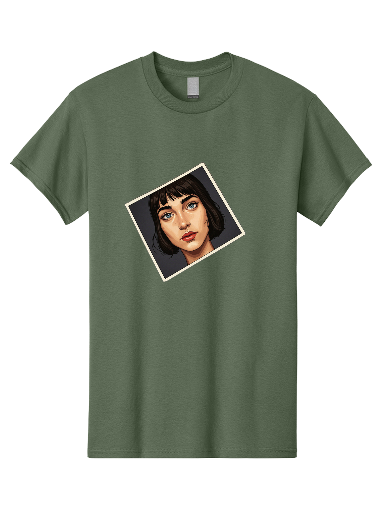 Woman-Portrait Men'S Graphic Tee, 100% Cotton, Comfortable Casual Summer Wear, Machine Washable, Vintage Camera, Old Camera, Antique Camera, Black Camera, Classic Photography, Photography Equipment, Nostalgic Device, Film Camera, Camera Art Bah394 2