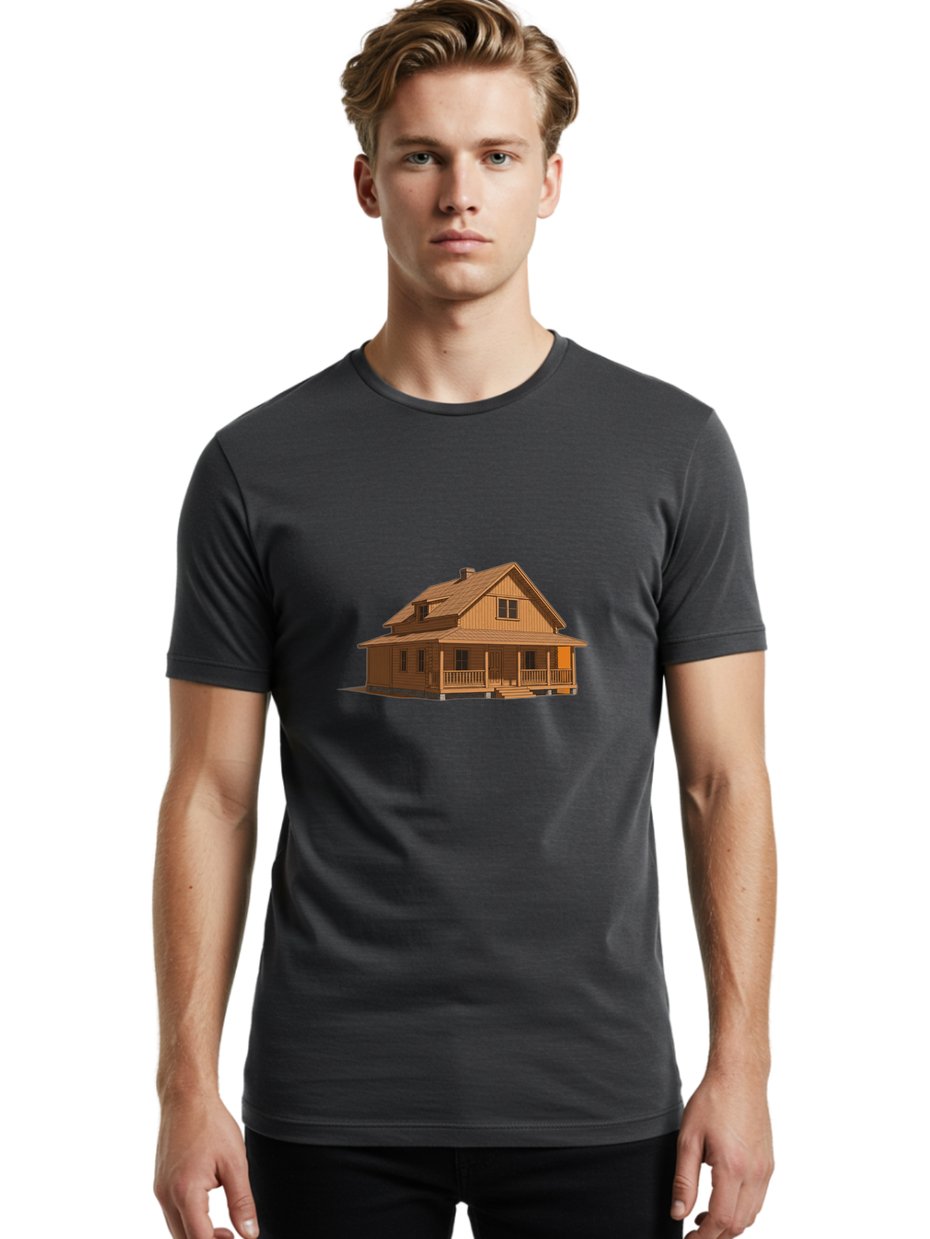 Wooden-House Men'S Graphic Tee, 100% Cotton, Comfortable Casual Summer Wear, Machine Washable, Vintage Camera, Old Camera, Antique Camera, Black Camera, Classic Photography, Photography Equipment, Nostalgic Device, Film Camera, Camera Art Bah399 20
