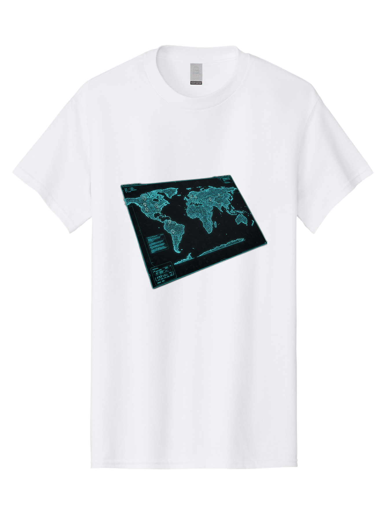 World-Map-1 Men'S Graphic Tee, 100% Cotton, Comfortable Casual Summer Wear, Machine Washable, Vintage Camera, Old Camera, Antique Camera, Black Camera, Classic Photography, Photography Equipment, Nostalgic Device, Film Camera, Camera Art Bah402 5