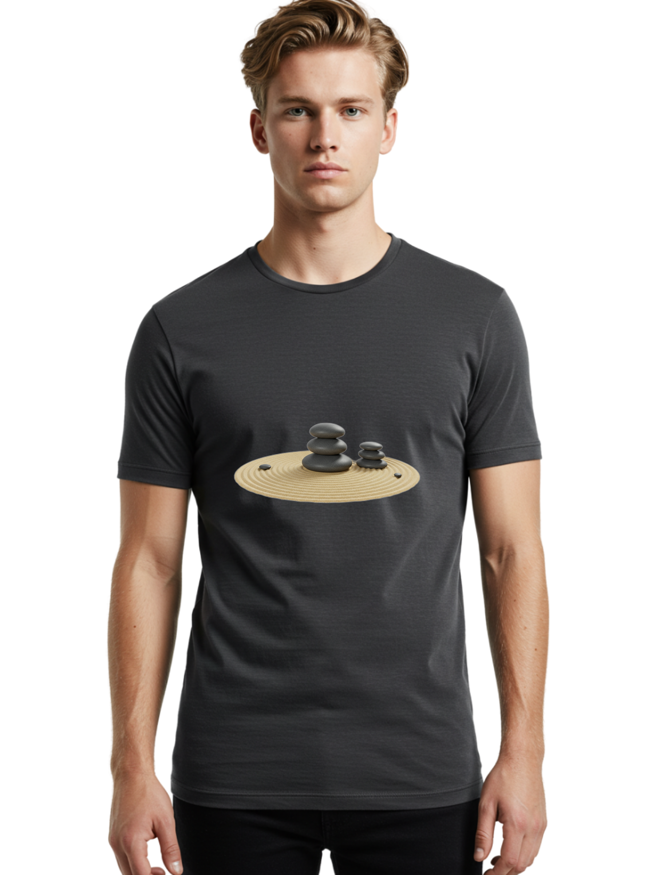 Zen-Rock-Garden Men'S Graphic Tee, 100% Cotton, Comfortable Casual Summer Wear, Machine Washable, Vintage Camera, Old Camera, Antique Camera, Black Camera, Classic Photography, Photography Equipment, Nostalgic Device, Film Camera, Camera Art Bah416 25