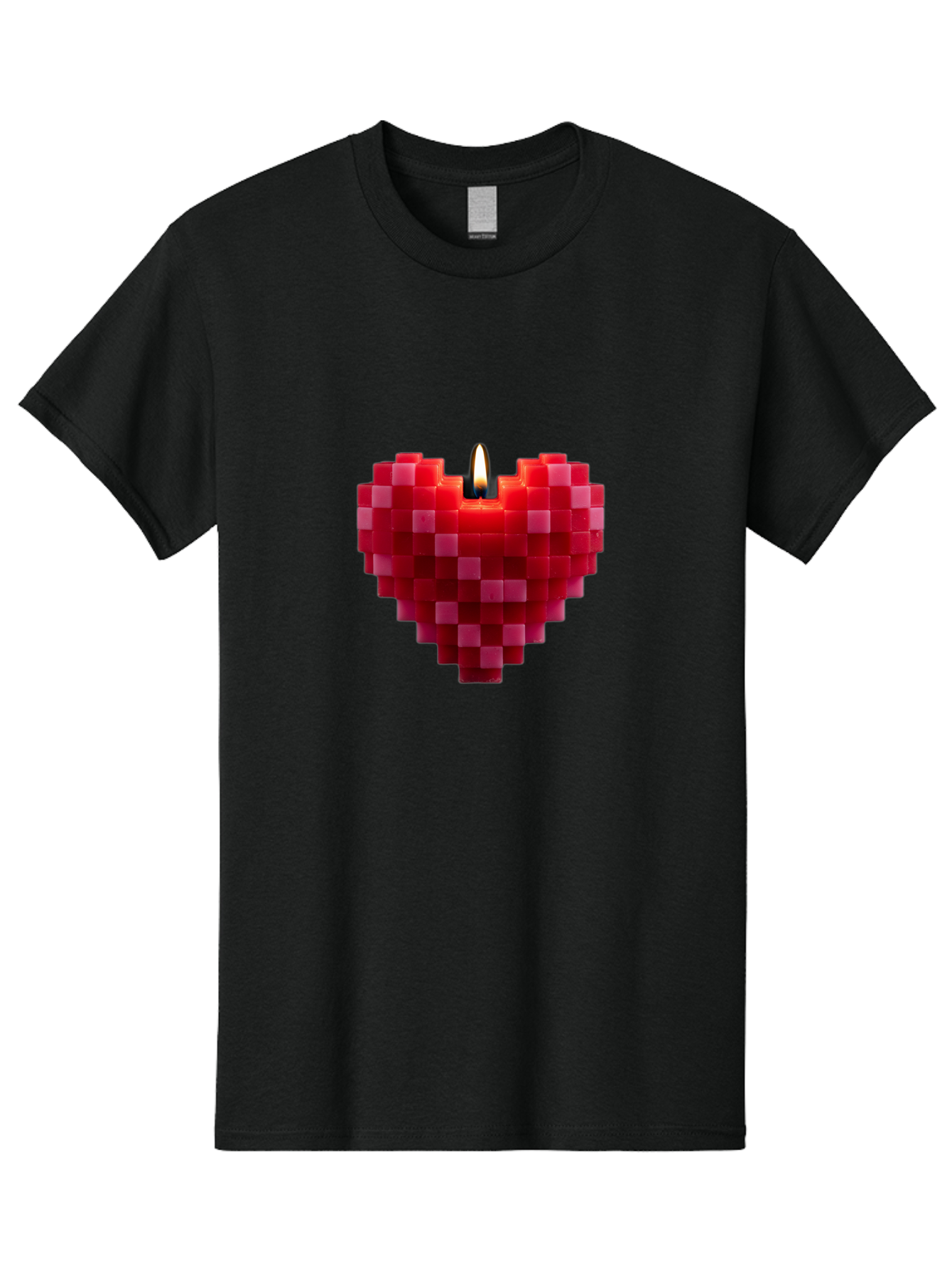3D-Red-Heart-Candle Men'S Graphic Tee, 100% Cotton, Comfortable Casual Summer Wear, Machine Washable, Vintage Camera, Old Camera, Antique Camera, Black Camera, Classic Photography, Photography Equipment, Nostalgic Device, Film Camera, Bah419 7