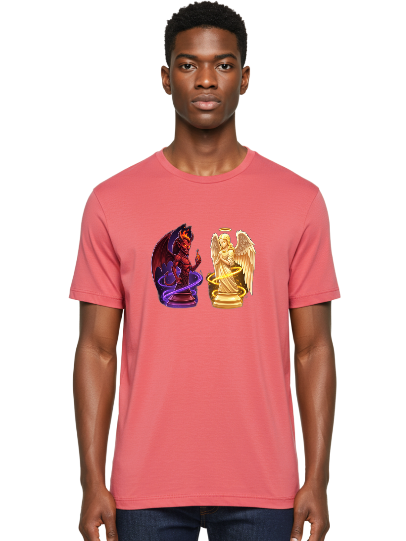 Angel-And-Demon Men'S Graphic Tee, 100% Cotton, Comfortable Casual Summer Wear, Machine Washable, Vintage Camera, Old Camera, Antique Camera, Black Camera, Classic Photography, Photography Equipment, Nostalgic Device, Film Camera, Camera Art Bah423 20
