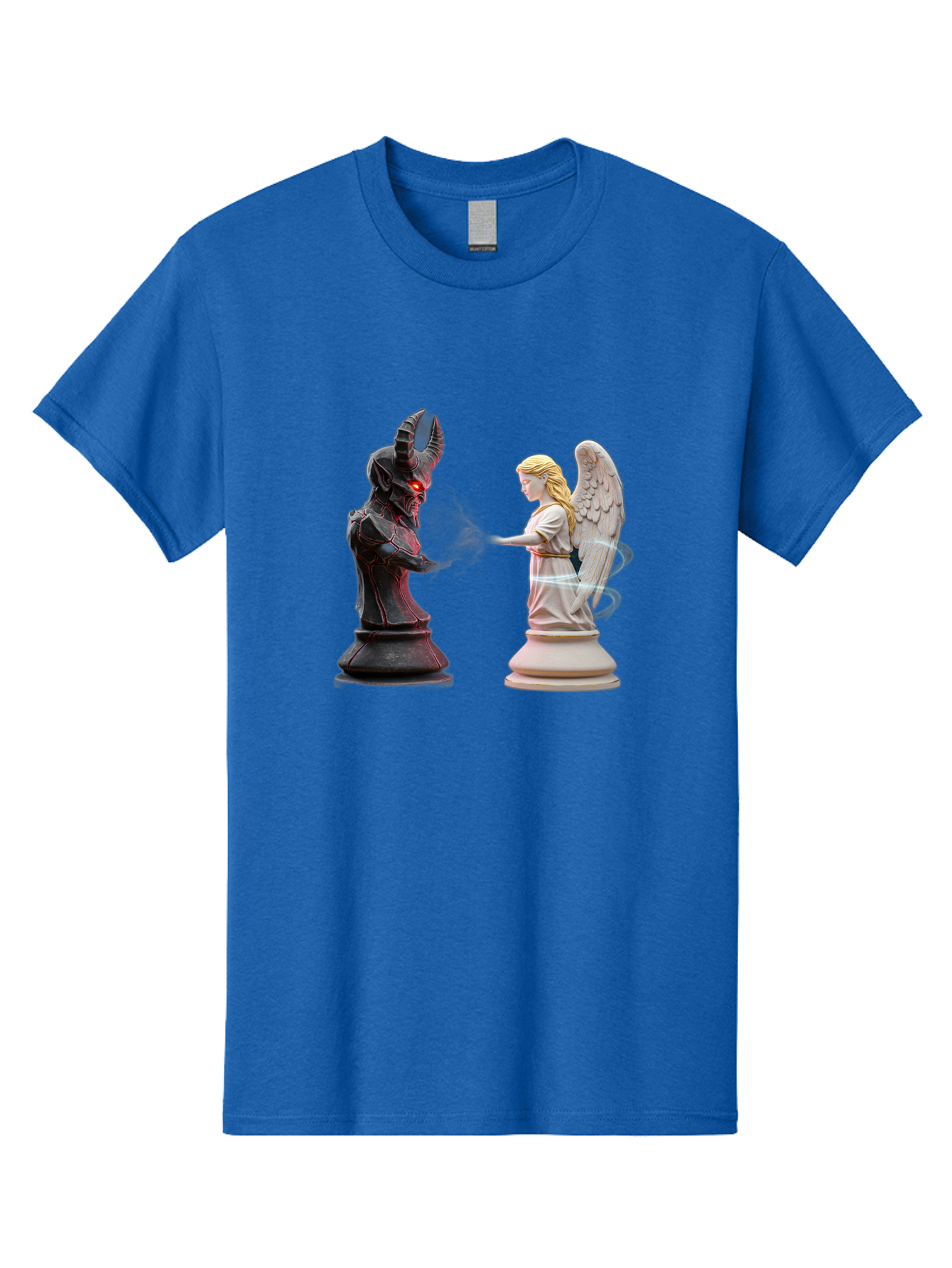 Angel-Vs-Demon-Chess Men'S Graphic Tee, 100% Cotton, Comfortable Casual Summer Wear, Machine Washable, Vintage Camera, Old Camera, Antique Camera, Black Camera, Classic Photography, Photography Equipment, Nostalgic Device, Film Camera, Bah425 13