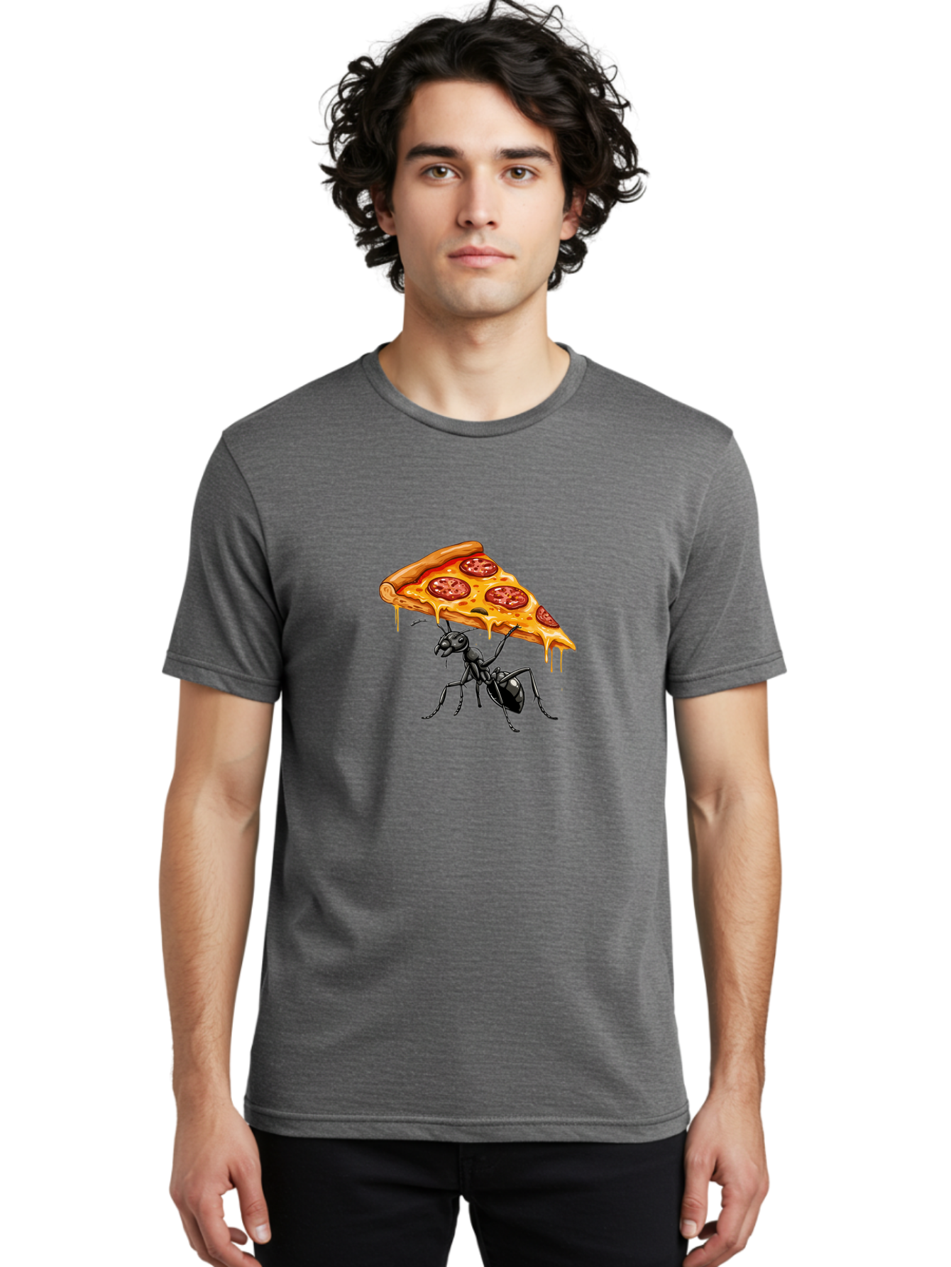 Ant-Carrying-Pizza-Slice-1 Men'S Graphic Tee, 100% Cotton, Comfortable Casual Summer Wear, Machine Washable, Vintage Camera, Old Camera, Antique Camera, Black Camera, Classic Photography, Photography Equipment, Nostalgic Device, Film Camera, Bah438 24