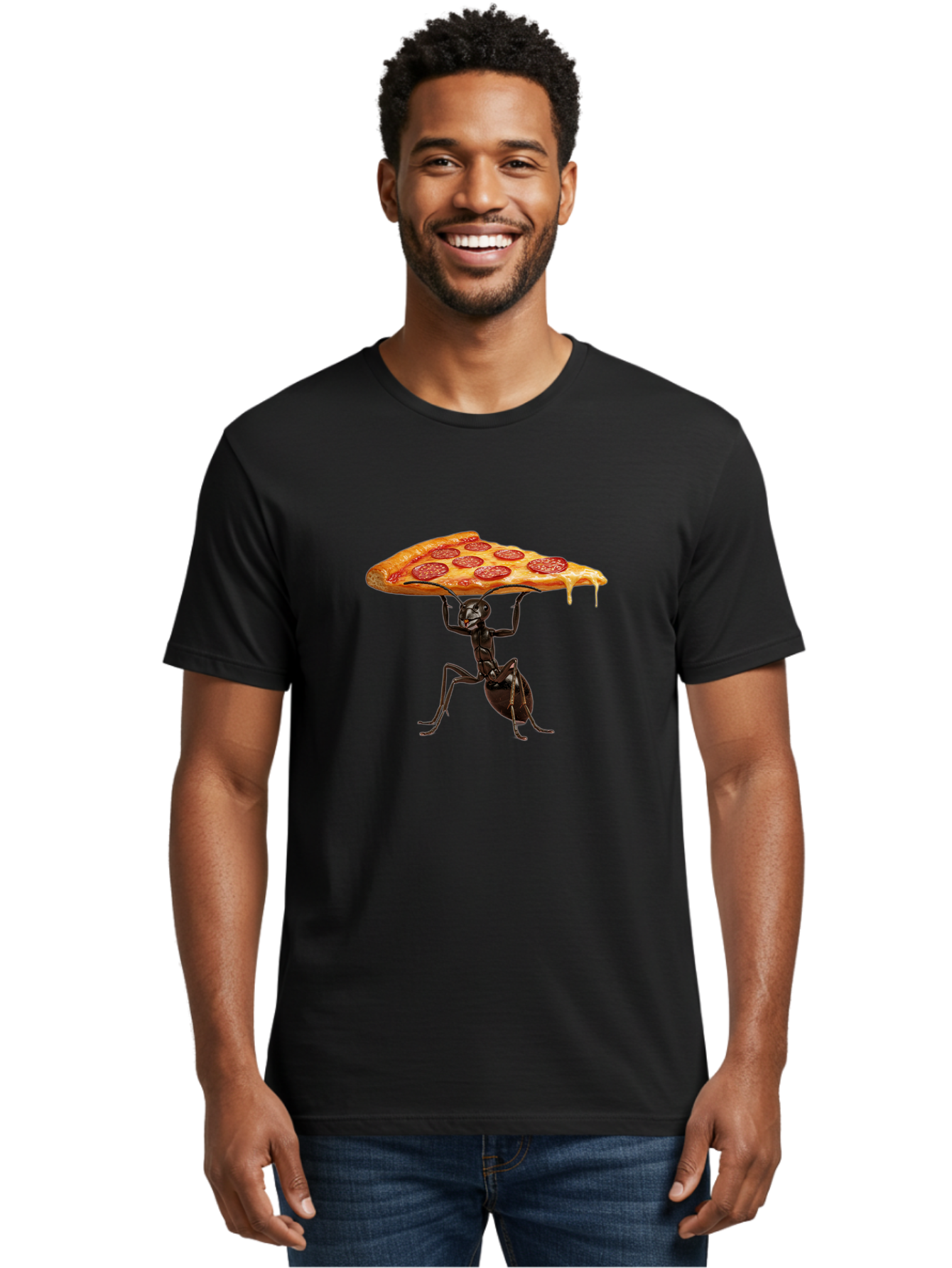 Ant-Carrying-Pizza-Slice-2 Men'S Graphic Tee, 100% Cotton, Comfortable Casual Summer Wear, Machine Washable, Vintage Camera, Old Camera, Antique Camera, Black Camera, Classic Photography, Photography Equipment, Nostalgic Device, Film Camera, Bah439 17