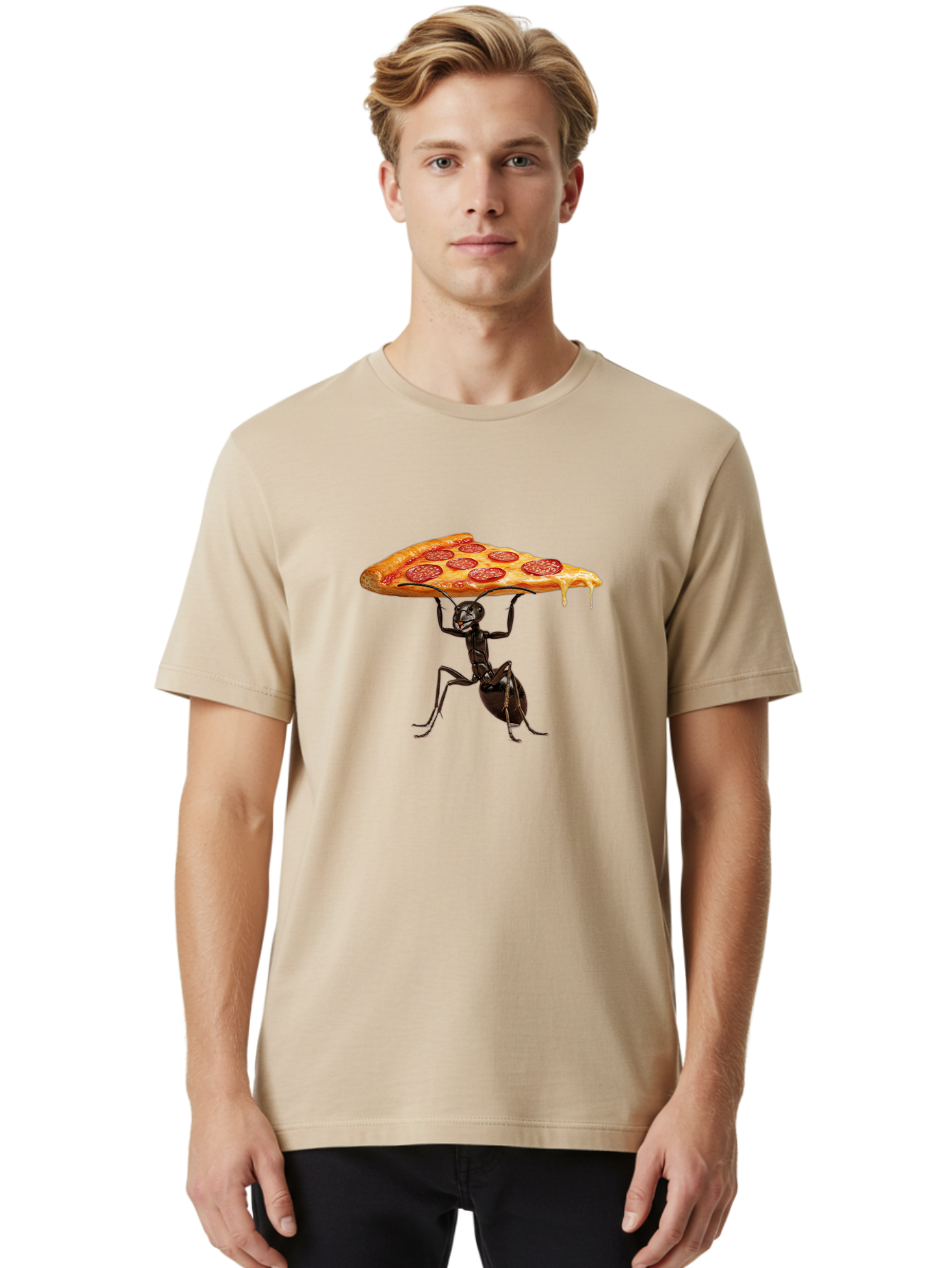 Ant-Carrying-Pizza-Slice-2 Men'S Graphic Tee, 100% Cotton, Comfortable Casual Summer Wear, Machine Washable, Vintage Camera, Old Camera, Antique Camera, Black Camera, Classic Photography, Photography Equipment, Nostalgic Device, Film Camera, Bah439 30