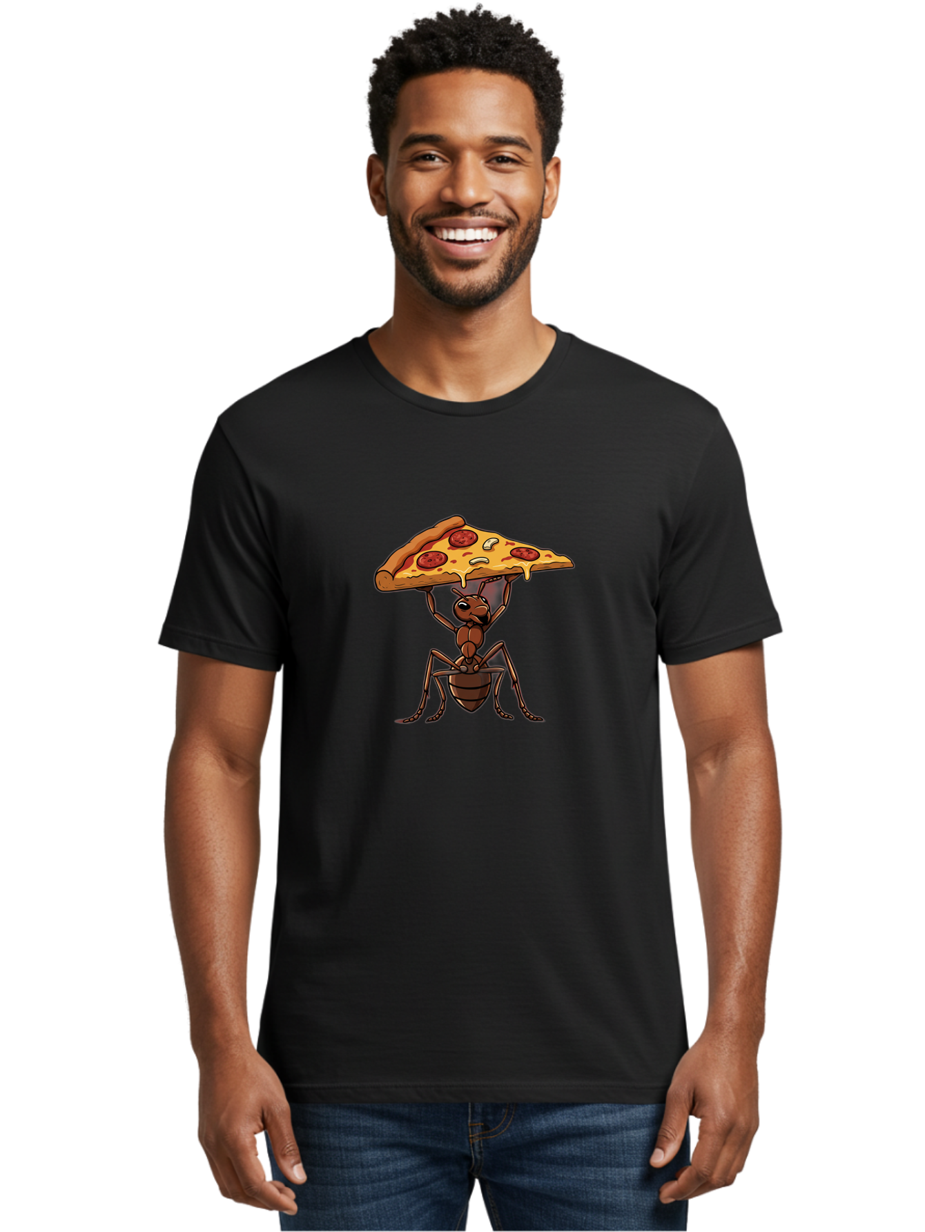 Ant-Carrying-Pizza-Slice Men'S Graphic Tee, 100% Cotton, Comfortable Casual Summer Wear, Machine Washable, Vintage Camera, Old Camera, Antique Camera, Black Camera, Classic Photography, Photography Equipment, Nostalgic Device, Film Camera, Bah441 26
