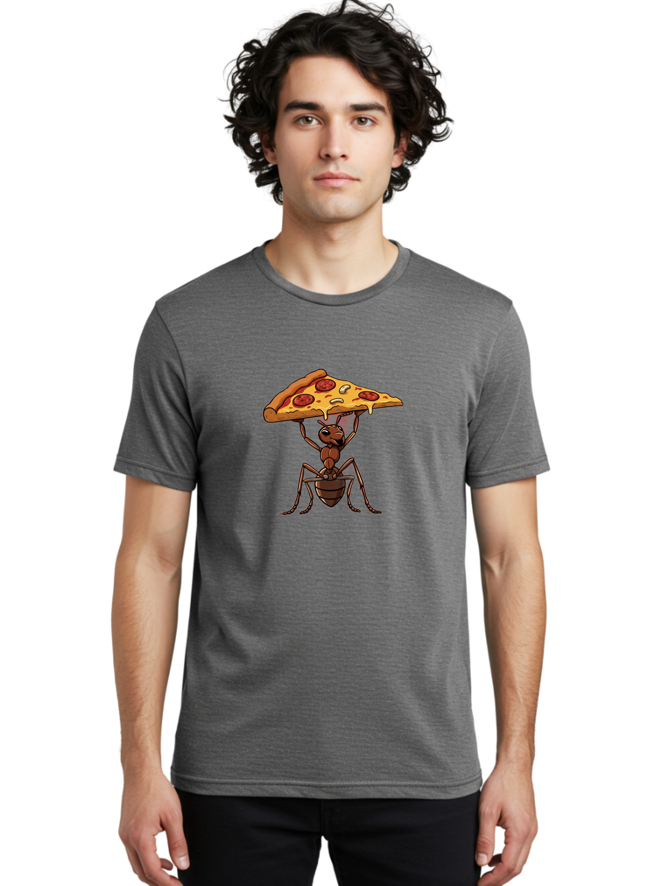 Ant-Carrying-Pizza-Slice Men'S Graphic Tee, 100% Cotton, Comfortable Casual Summer Wear, Machine Washable, Vintage Camera, Old Camera, Antique Camera, Black Camera, Classic Photography, Photography Equipment, Nostalgic Device, Film Camera, Bah441 16