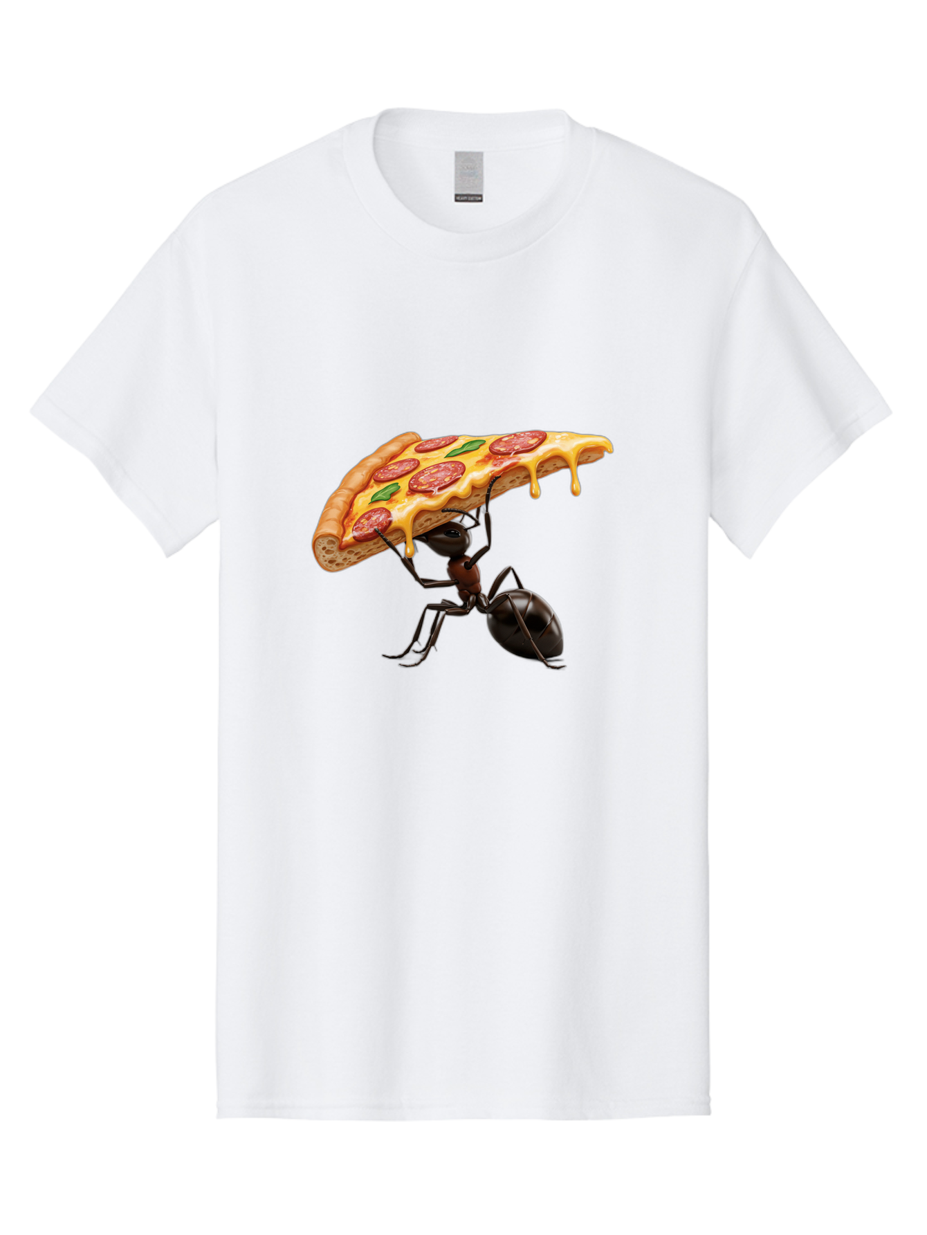 Ant-Holding-Pizza Men'S Graphic Tee, 100% Cotton, Comfortable Casual Summer Wear, Machine Washable, Vintage Camera, Old Camera, Antique Camera, Black Camera, Classic Photography, Photography Equipment, Nostalgic Device, Film Camera, Camera Art Bah446 11