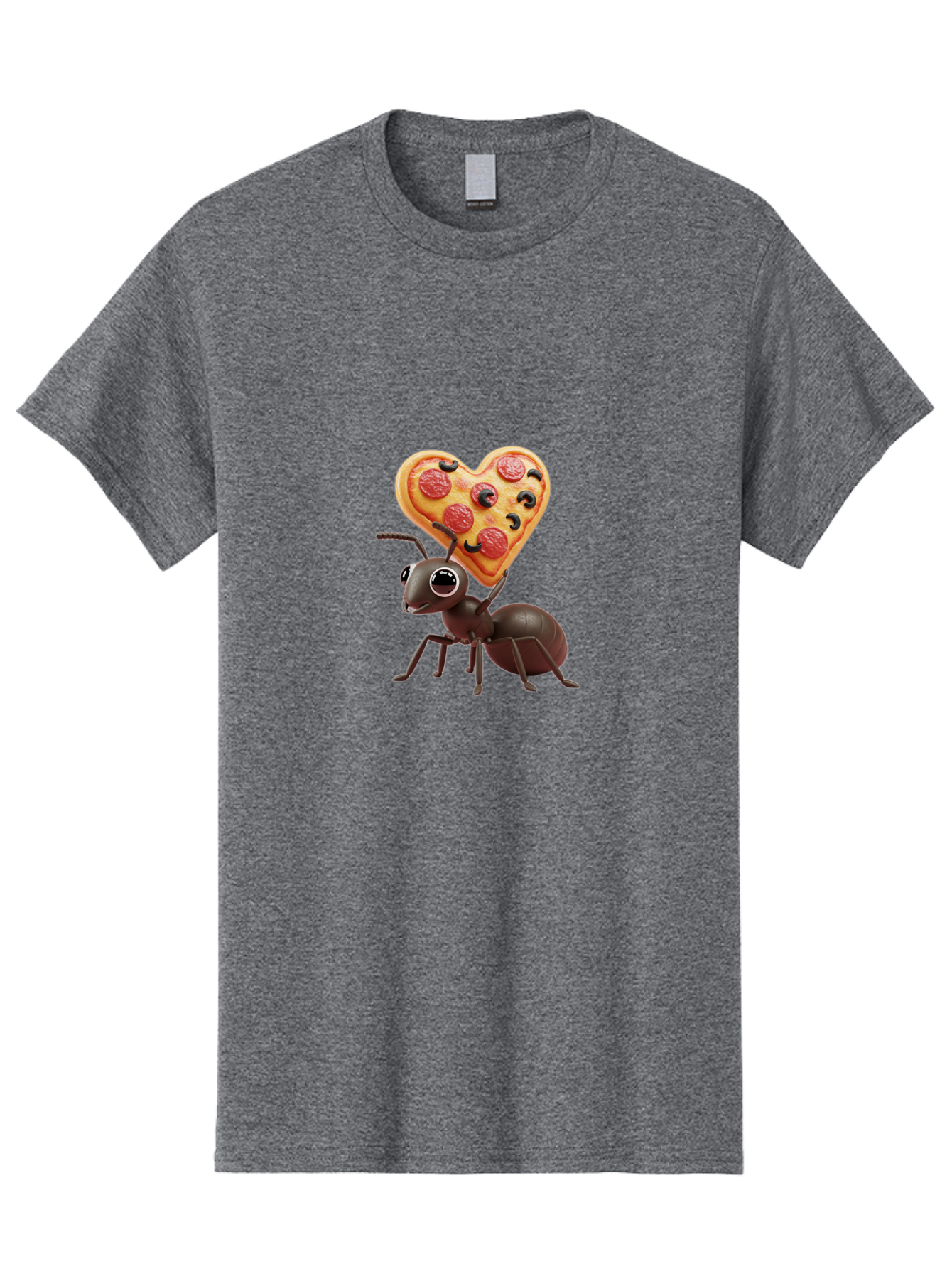 Ant-With-Heart-Shaped-Pizza Men'S Graphic Tee, 100% Cotton, Comfortable Casual Summer Wear, Machine Washable, Vintage Camera, Old Camera, Antique Camera, Black Camera, Classic Photography, Photography Equipment, Nostalgic Device, Film Camera, Bah449 15