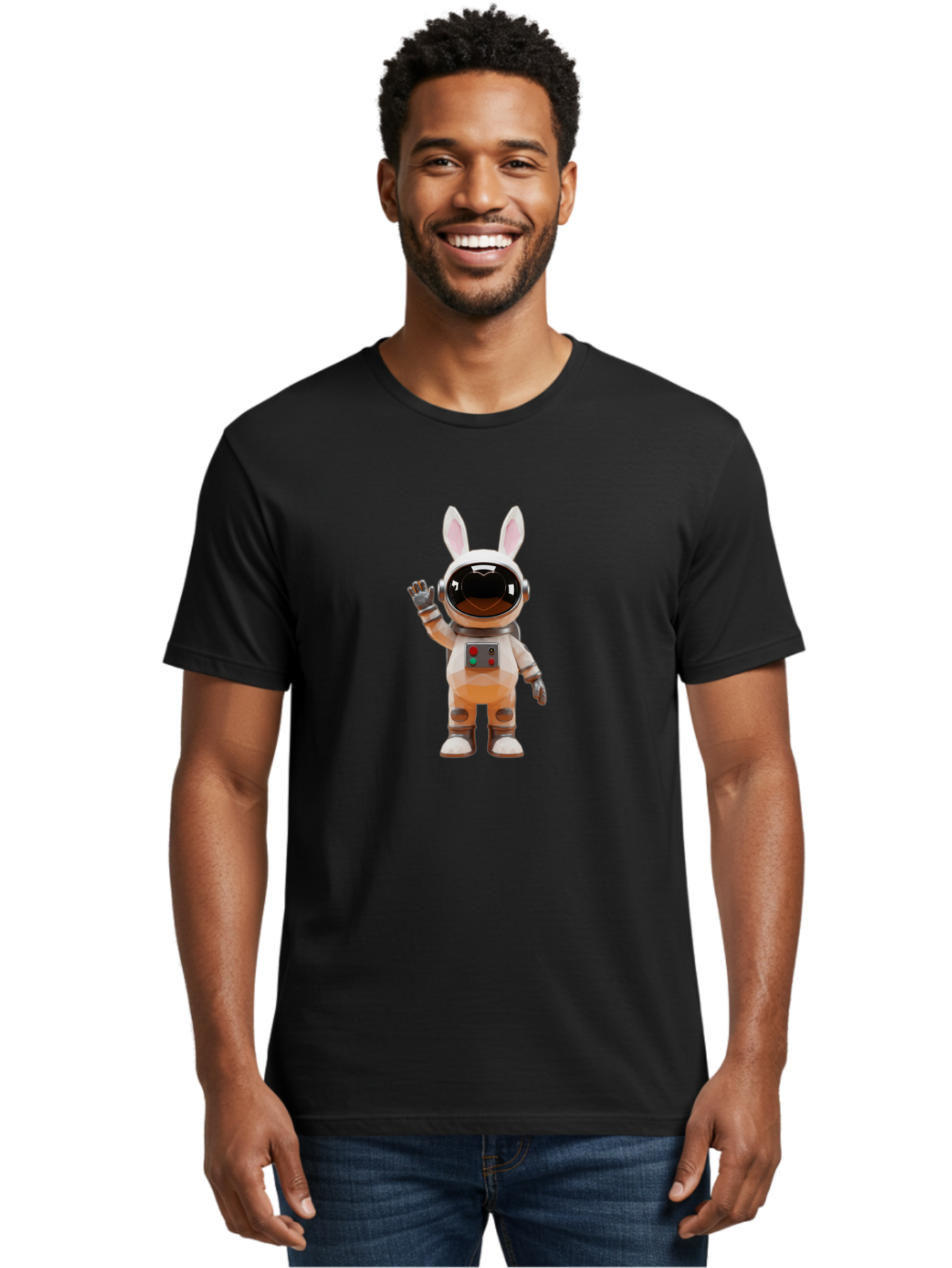 Astronaut-Bunny-4 Men'S Graphic Tee, 100% Cotton, Comfortable Casual Summer Wear, Machine Washable, Vintage Camera, Old Camera, Antique Camera, Black Camera, Classic Photography, Photography Equipment, Nostalgic Device, Film Camera, Camera Art Bah483 24