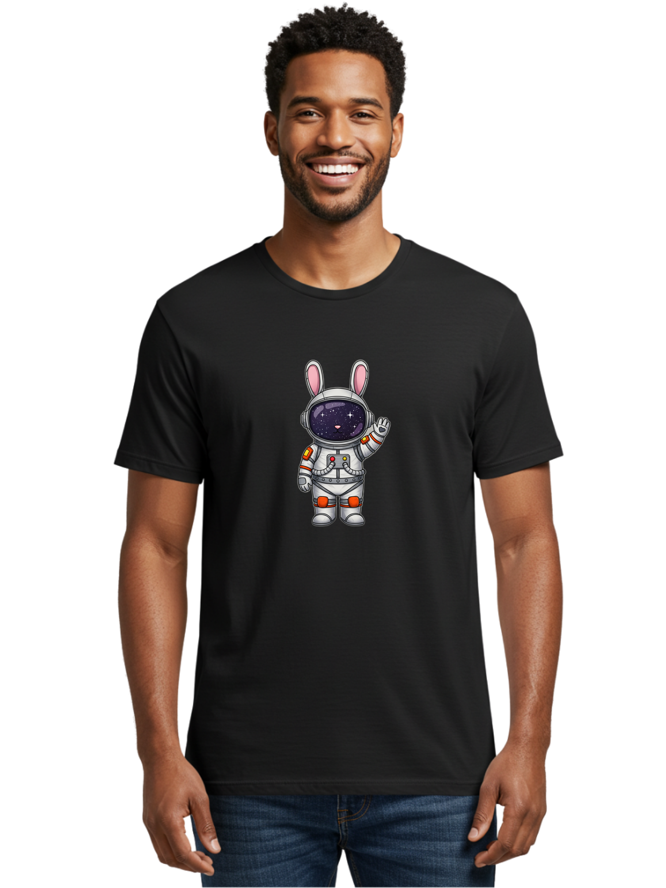 Astronaut-Bunny-6 Men'S Graphic Tee, 100% Cotton, Comfortable Casual Summer Wear, Machine Washable, Vintage Camera, Old Camera, Antique Camera, Black Camera, Classic Photography, Photography Equipment, Nostalgic Device, Film Camera, Camera Art Bah485 25