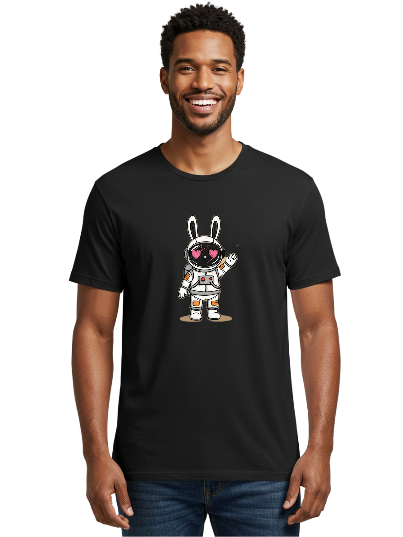 Astronaut-Rabbit-1 Men'S Graphic Tee, 100% Cotton, Comfortable Casual Summer Wear, Machine Washable, Vintage Camera, Old Camera, Antique Camera, Black Camera, Classic Photography, Photography Equipment, Nostalgic Device, Film Camera, Bah491 23