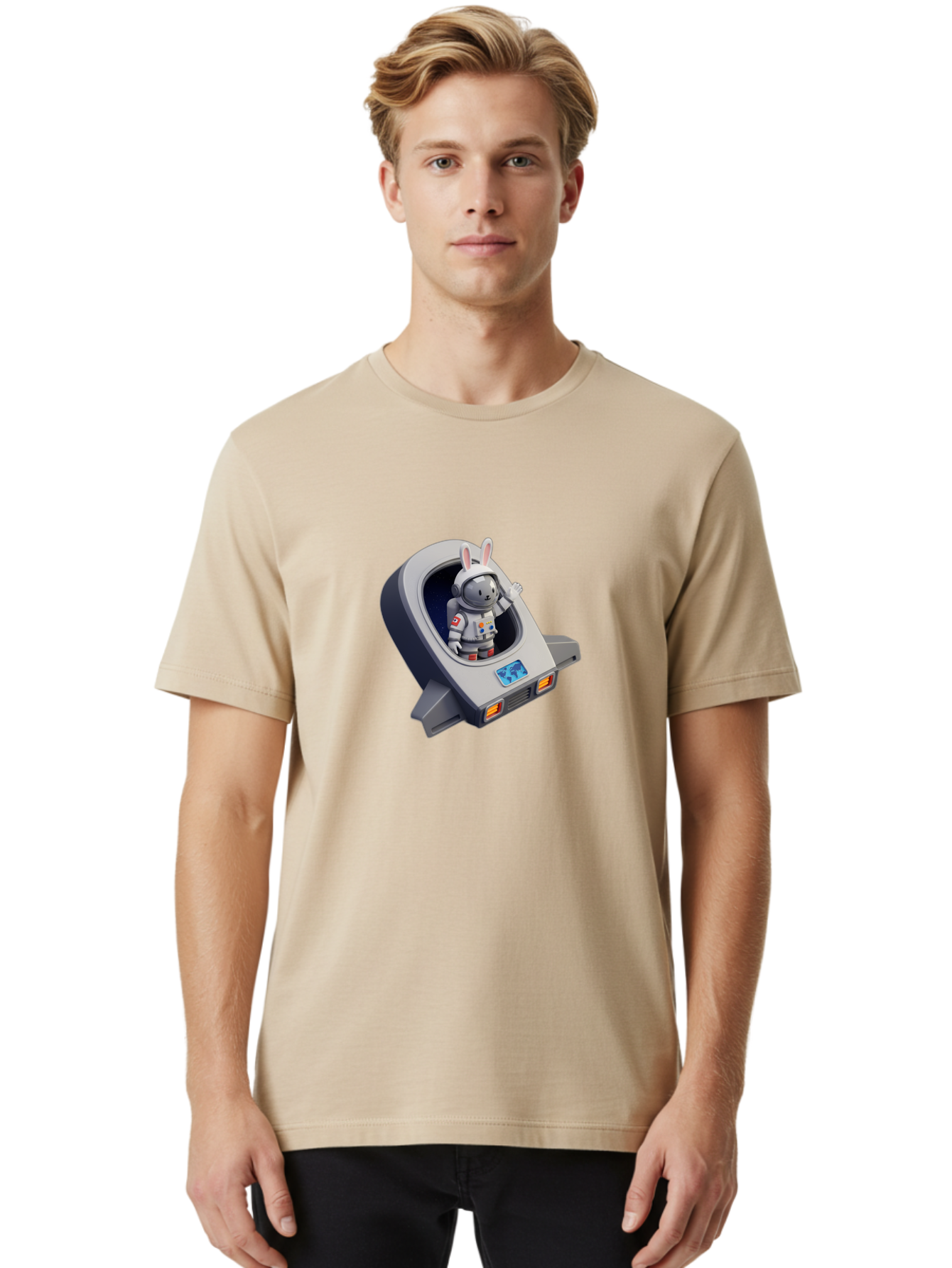 Astronaut-Rabbit-10 Men'S Graphic Tee, 100% Cotton, Comfortable Casual Summer Wear, Machine Washable, Vintage Camera, Old Camera, Antique Camera, Black Camera, Classic Photography, Photography Equipment, Nostalgic Device, Film Camera, Bah492 21