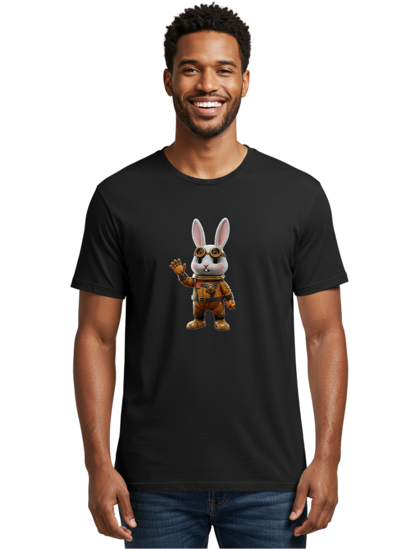 Astronaut-Rabbit-6 Men'S Graphic Tee, 100% Cotton, Comfortable Casual Summer Wear, Machine Washable, Vintage Camera, Old Camera, Antique Camera, Black Camera, Classic Photography, Photography Equipment, Nostalgic Device, Film Camera, Bah500 23