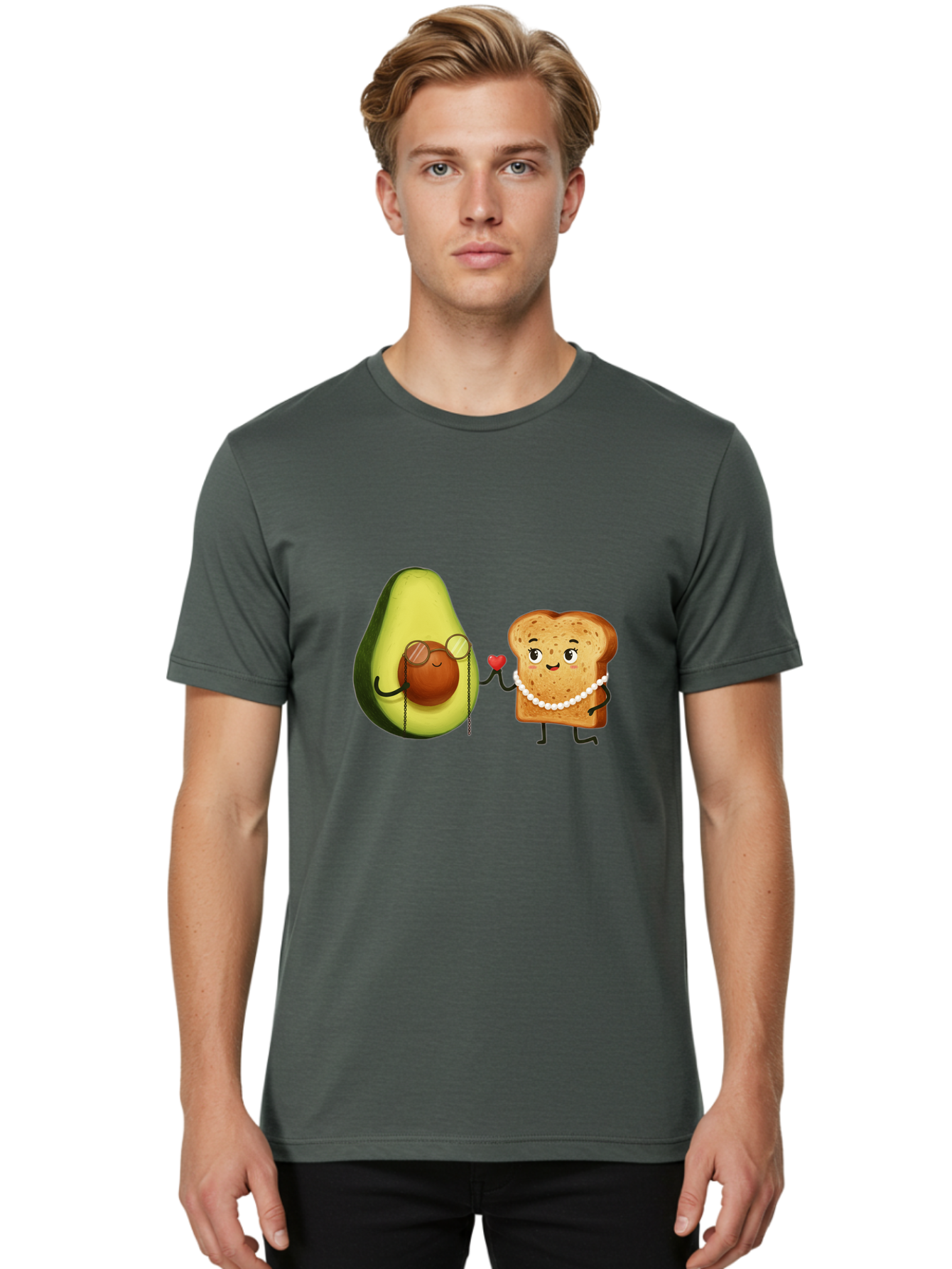 Avocado-Bread-Couple Men'S Graphic Tee, 100% Cotton, Comfortable Casual Summer Wear, Machine Washable, Vintage Camera, Old Camera, Antique Camera, Black Camera, Classic Photography, Photography Equipment, Nostalgic Device, Film Camera, Bah507 29