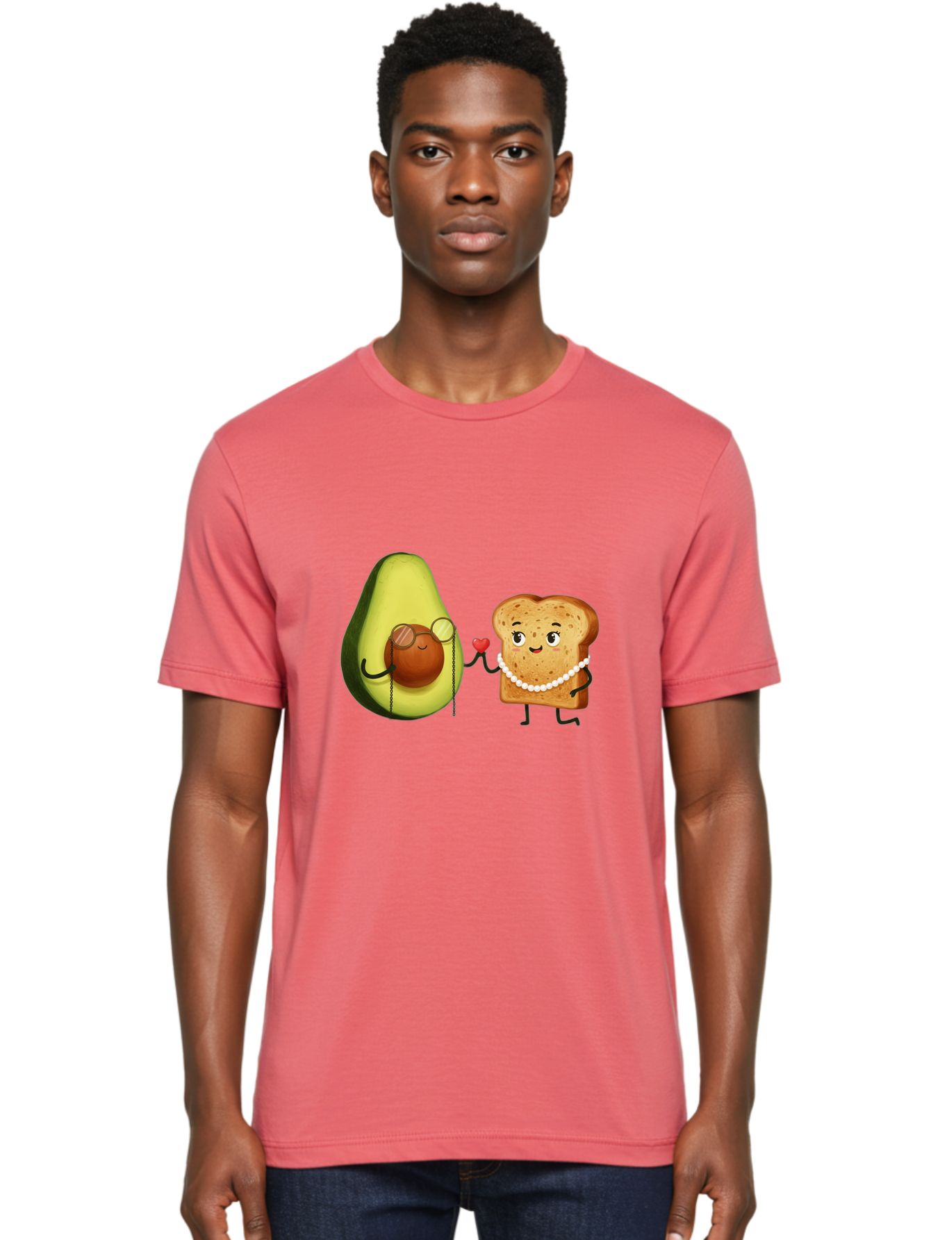 Avocado-Bread-Couple Men'S Graphic Tee, 100% Cotton, Comfortable Casual Summer Wear, Machine Washable, Vintage Camera, Old Camera, Antique Camera, Black Camera, Classic Photography, Photography Equipment, Nostalgic Device, Film Camera, Bah507 20