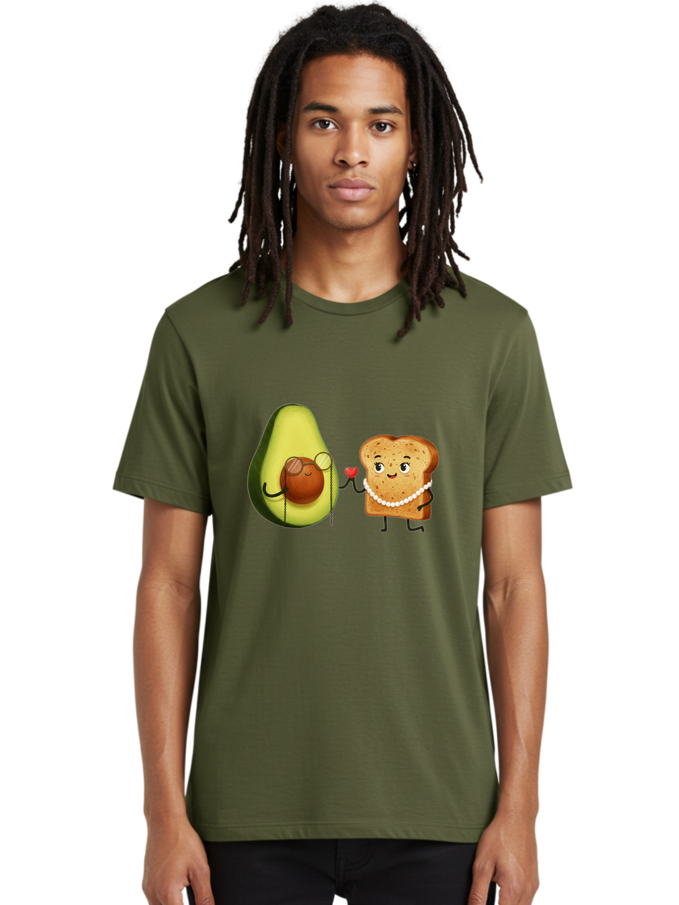 Avocado-Bread-Couple Men'S Graphic Tee, 100% Cotton, Comfortable Casual Summer Wear, Machine Washable, Vintage Camera, Old Camera, Antique Camera, Black Camera, Classic Photography, Photography Equipment, Nostalgic Device, Film Camera, Bah507 18