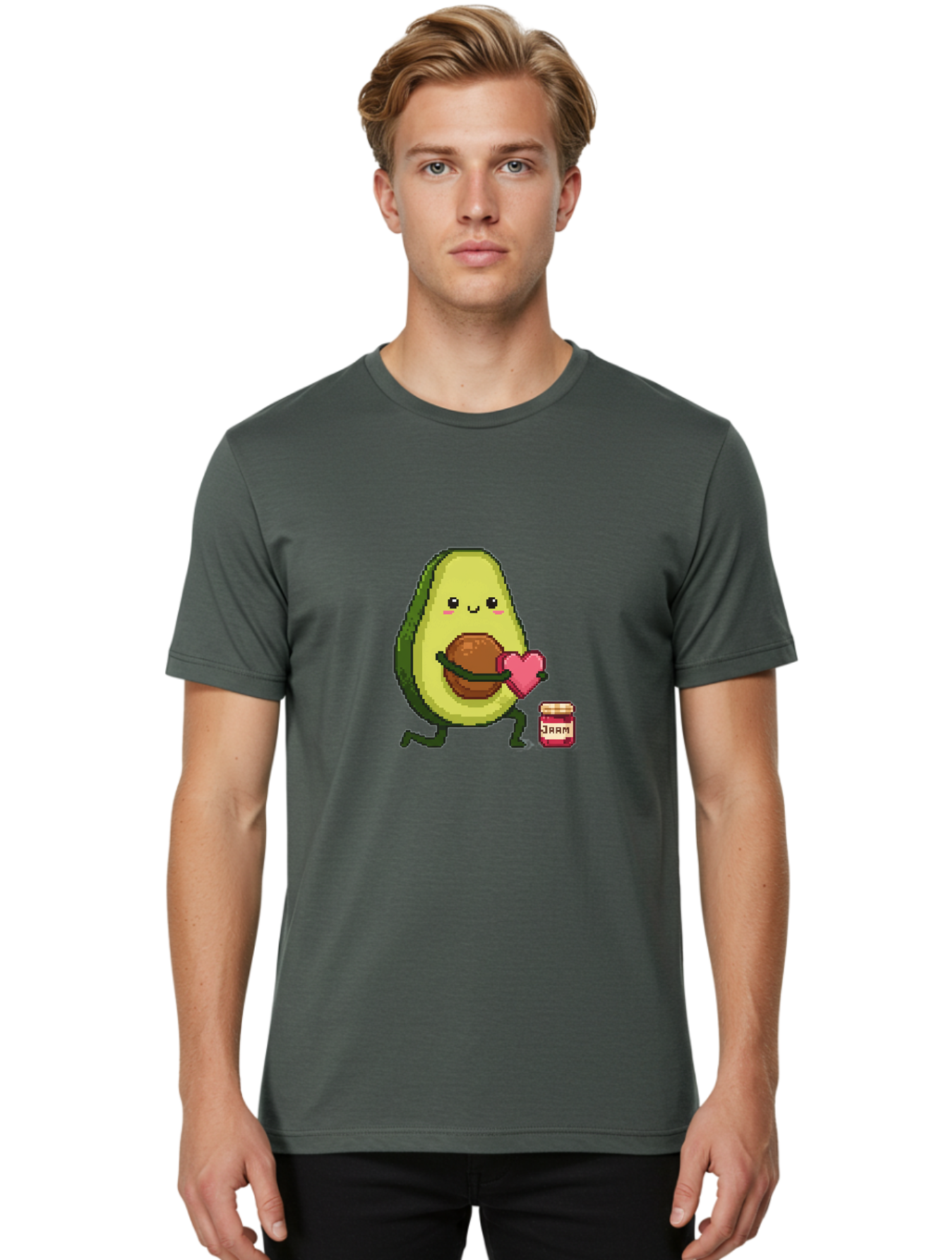 Avocado-Holding-Heart Men'S Graphic Tee, 100% Cotton, Comfortable Casual Summer Wear, Machine Washable, Vintage Camera, Old Camera, Antique Camera, Black Camera, Classic Photography, Photography Equipment, Nostalgic Device, Film Camera, Bah509 30