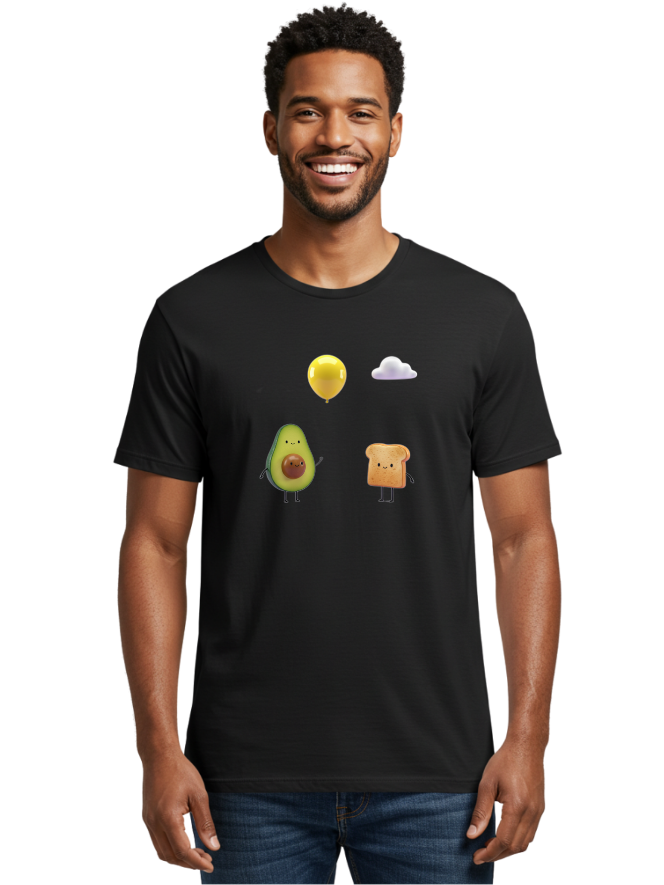 Avocado-Toast-Characters-1 Men'S Graphic Tee, 100% Cotton, Comfortable Casual Summer Wear, Machine Washable, Vintage Camera, Old Camera, Antique Camera, Black Camera, Classic Photography, Photography Equipment, Nostalgic Device, Film Camera, Bah531 24