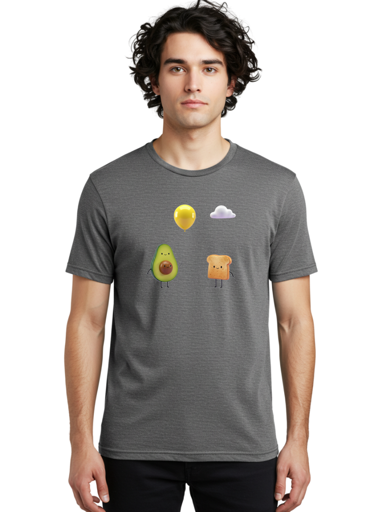 Avocado-Toast-Characters-1 Men'S Graphic Tee, 100% Cotton, Comfortable Casual Summer Wear, Machine Washable, Vintage Camera, Old Camera, Antique Camera, Black Camera, Classic Photography, Photography Equipment, Nostalgic Device, Film Camera, Bah531 16