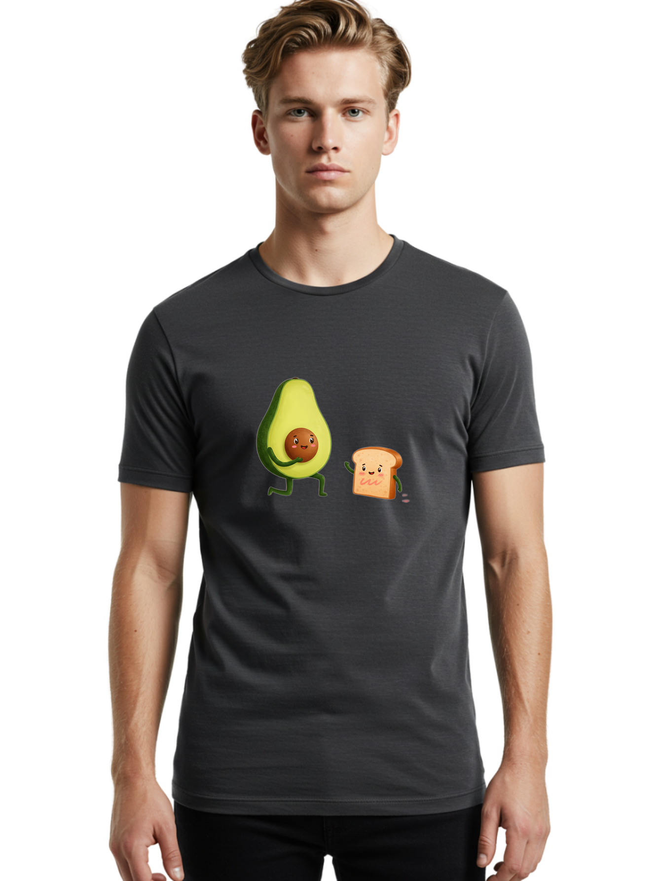 Avocado-Toast-Friends-1 Men'S Graphic Tee, 100% Cotton, Comfortable Casual Summer Wear, Machine Washable, Vintage Camera, Old Camera, Antique Camera, Black Camera, Classic Photography, Photography Equipment, Nostalgic Device, Film Camera, Bah539 20