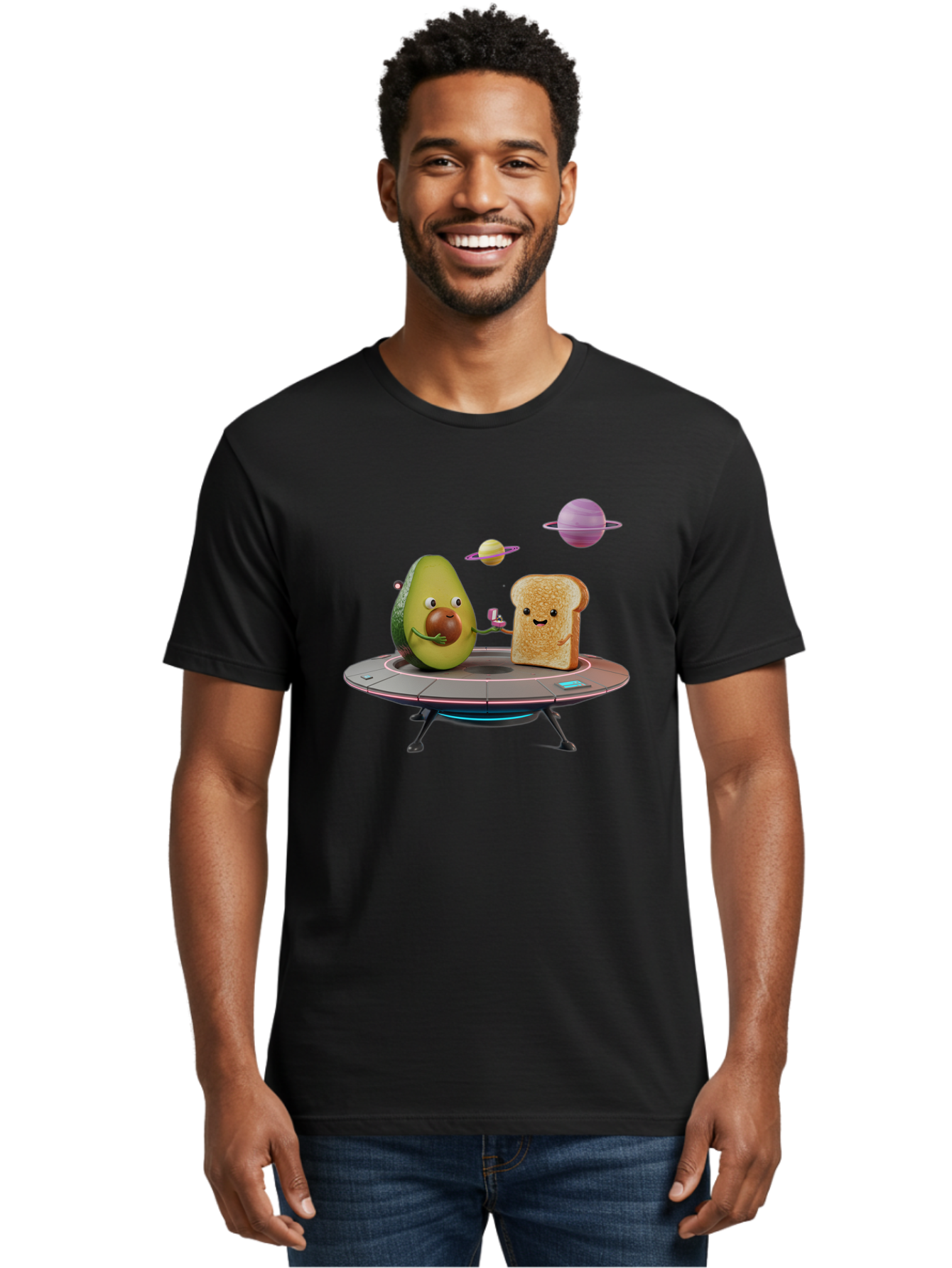 Avocado-Toast-Spacecraft Men'S Graphic Tee, 100% Cotton, Comfortable Casual Summer Wear, Machine Washable, Vintage Camera, Old Camera, Antique Camera, Black Camera, Classic Photography, Photography Equipment, Nostalgic Device, Film Camera, Bah546 16