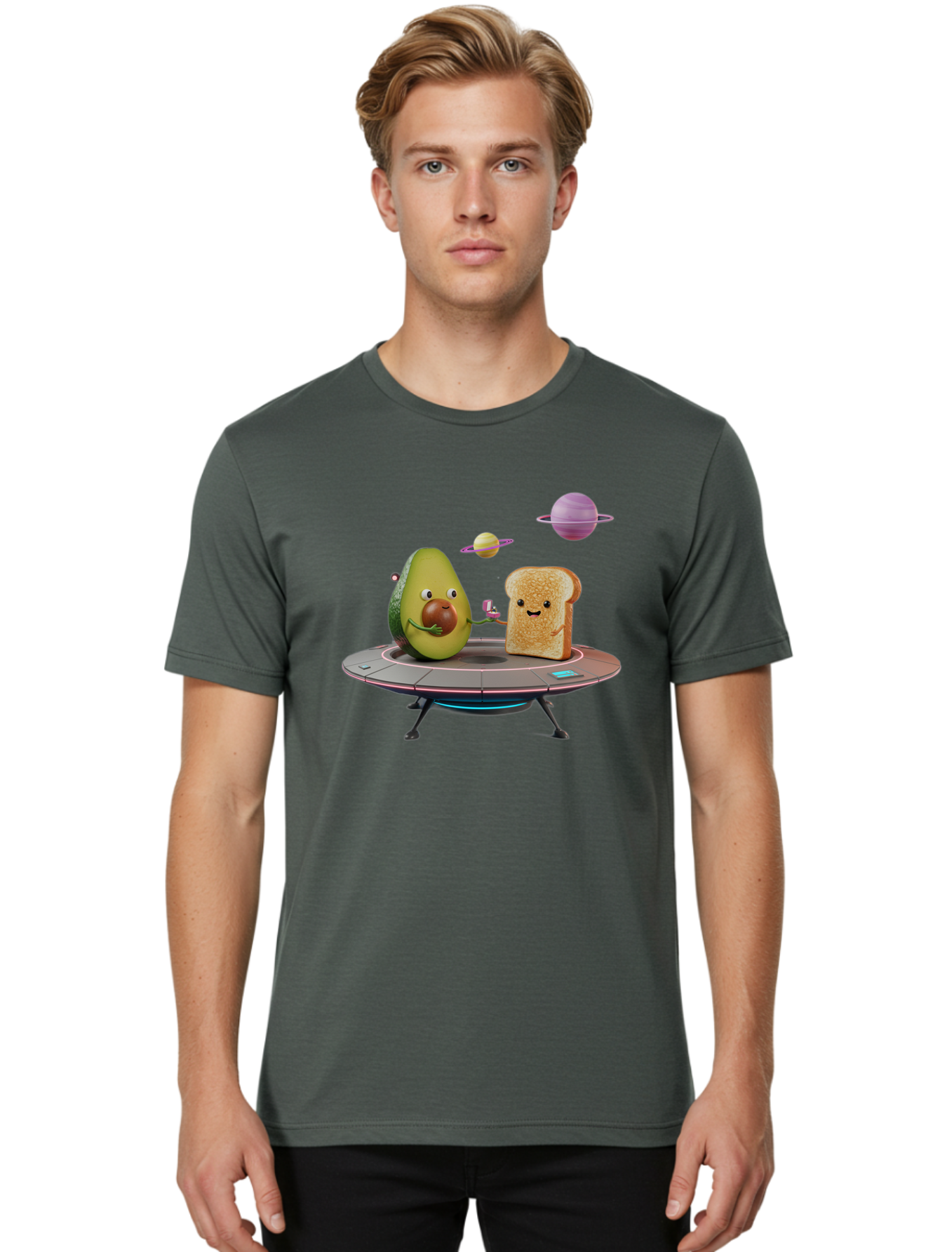Avocado-Toast-Spacecraft Men'S Graphic Tee, 100% Cotton, Comfortable Casual Summer Wear, Machine Washable, Vintage Camera, Old Camera, Antique Camera, Black Camera, Classic Photography, Photography Equipment, Nostalgic Device, Film Camera, Bah546 22
