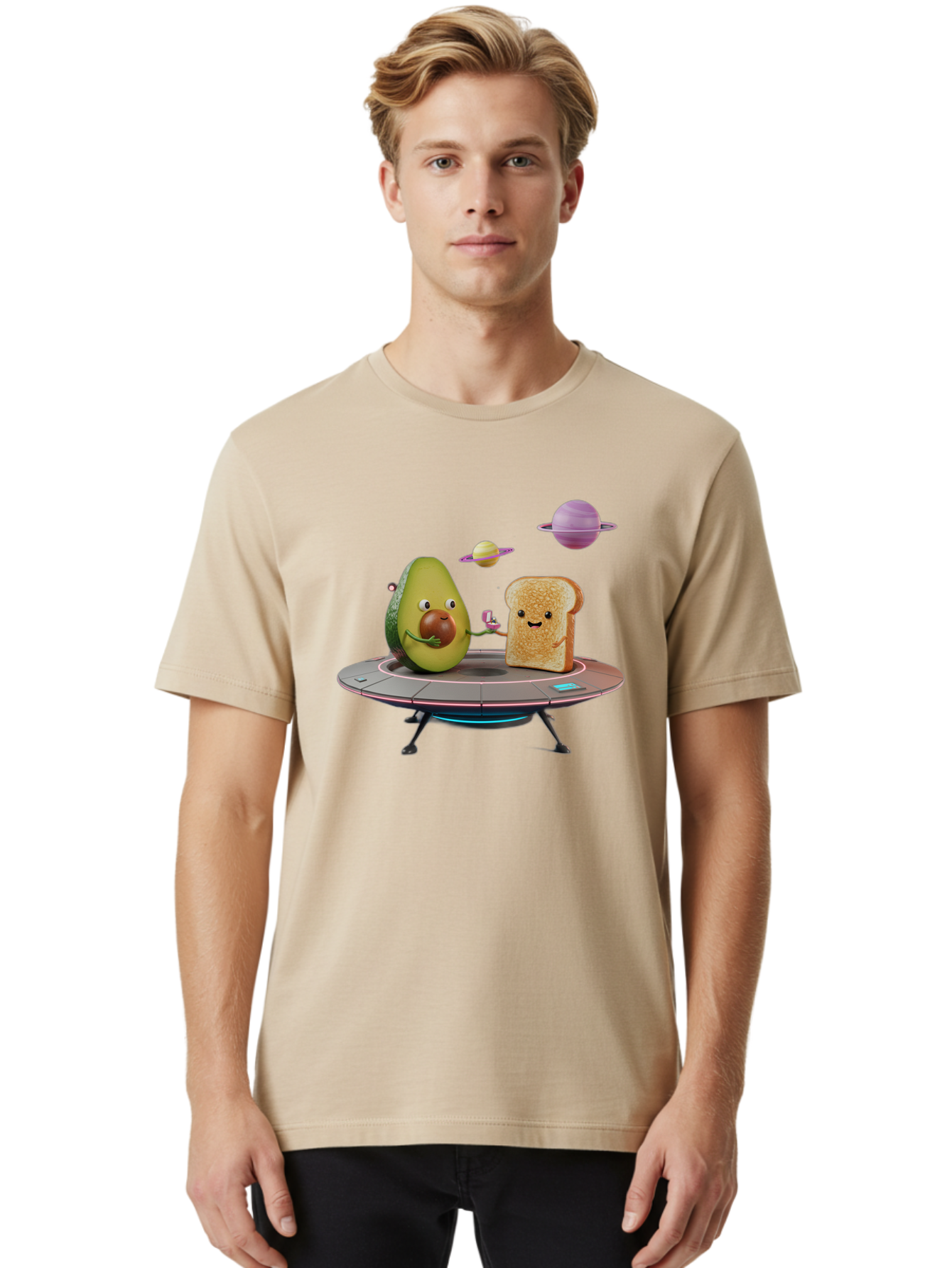 Avocado-Toast-Spacecraft Men'S Graphic Tee, 100% Cotton, Comfortable Casual Summer Wear, Machine Washable, Vintage Camera, Old Camera, Antique Camera, Black Camera, Classic Photography, Photography Equipment, Nostalgic Device, Film Camera, Bah546 28