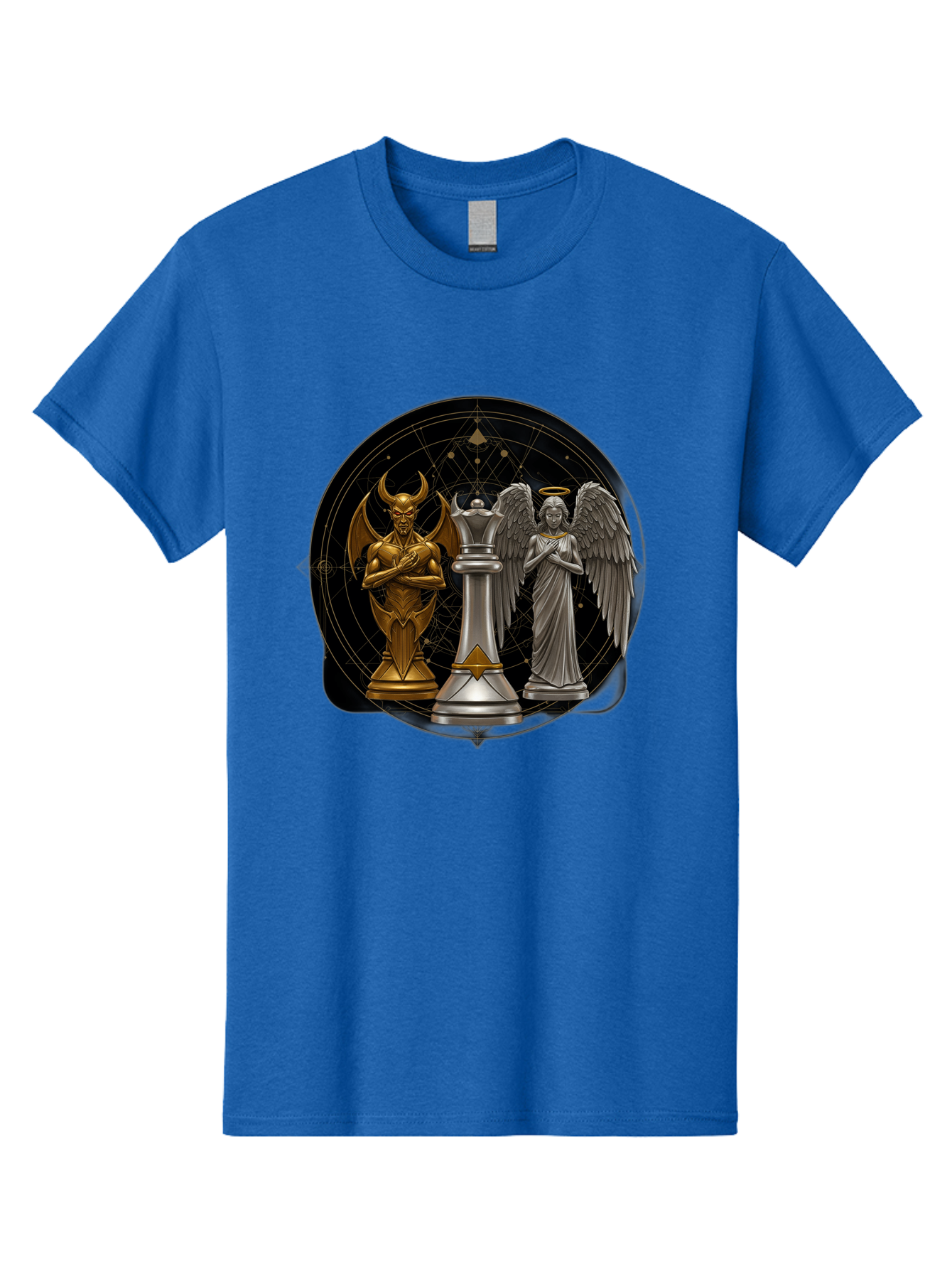 Baphomet-Angel-Queen Men'S Graphic Tee, 100% Cotton, Comfortable Casual Summer Wear, Machine Washable, Vintage Camera, Old Camera, Antique Camera, Black Camera, Classic Photography, Photography Equipment, Nostalgic Device, Film Camera, Bah550 10