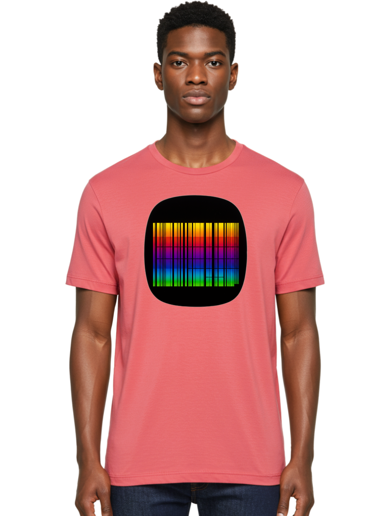 Barcode-Tv-Screen Men'S Graphic Tee, 100% Cotton, Comfortable Casual Summer Wear, Machine Washable, Vintage Camera, Old Camera, Antique Camera, Black Camera, Classic Photography, Photography Equipment, Nostalgic Device, Film Camera, Camera Art Bah551 19