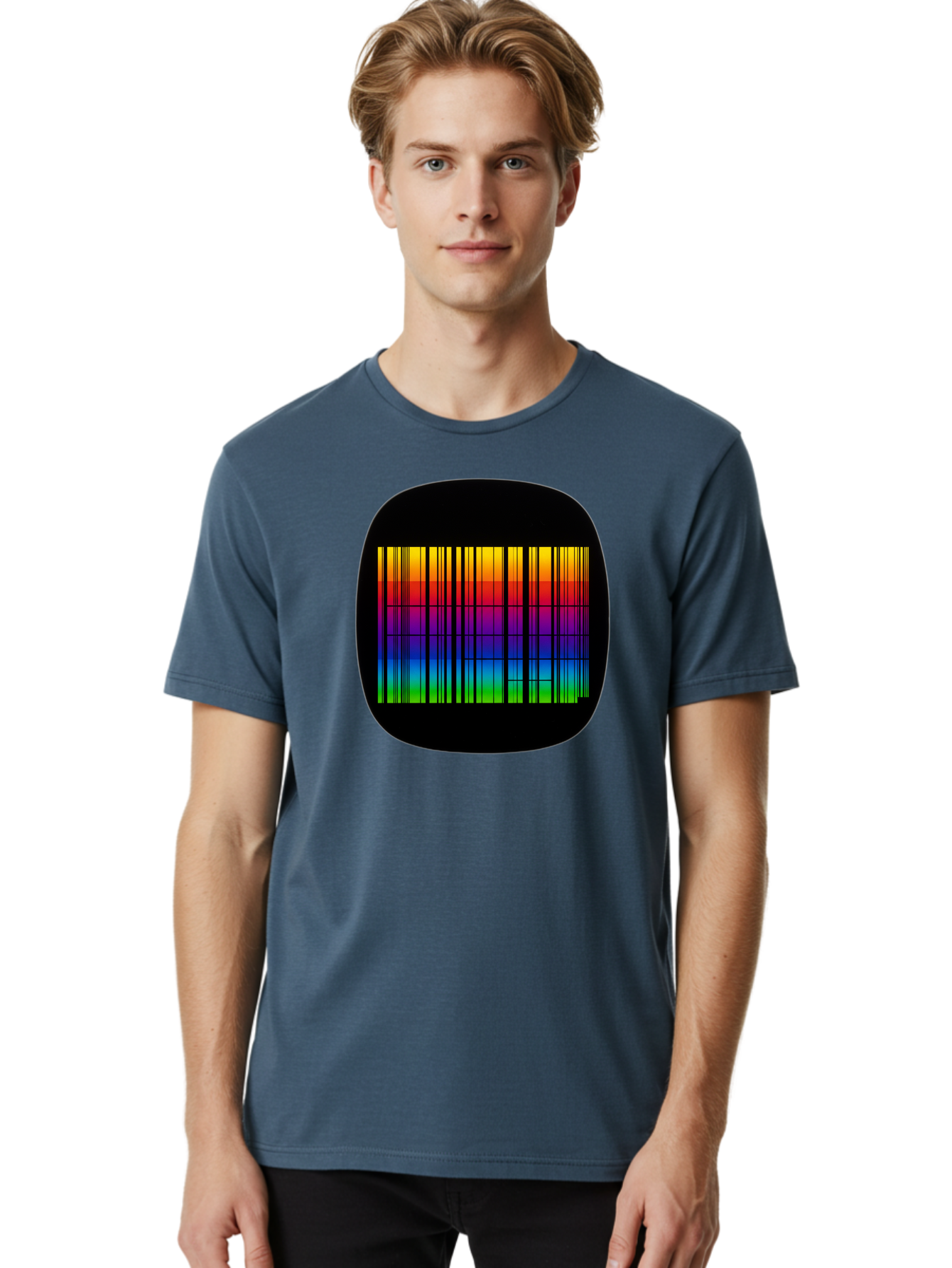 Barcode-Tv-Screen Men'S Graphic Tee, 100% Cotton, Comfortable Casual Summer Wear, Machine Washable, Vintage Camera, Old Camera, Antique Camera, Black Camera, Classic Photography, Photography Equipment, Nostalgic Device, Film Camera, Camera Art Bah551 24