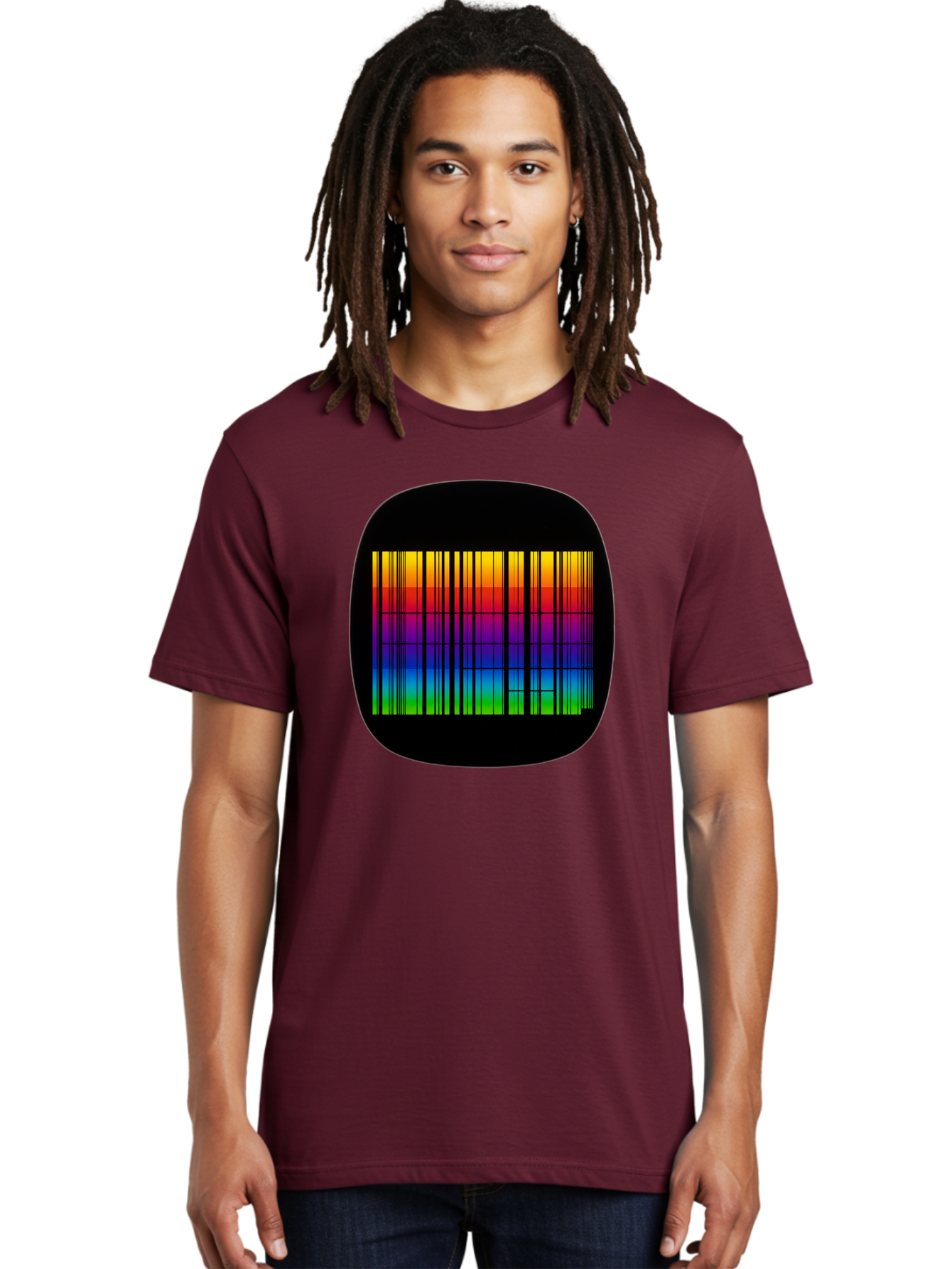 Barcode-Tv-Screen Men'S Graphic Tee, 100% Cotton, Comfortable Casual Summer Wear, Machine Washable, Vintage Camera, Old Camera, Antique Camera, Black Camera, Classic Photography, Photography Equipment, Nostalgic Device, Film Camera, Camera Art Bah551 25