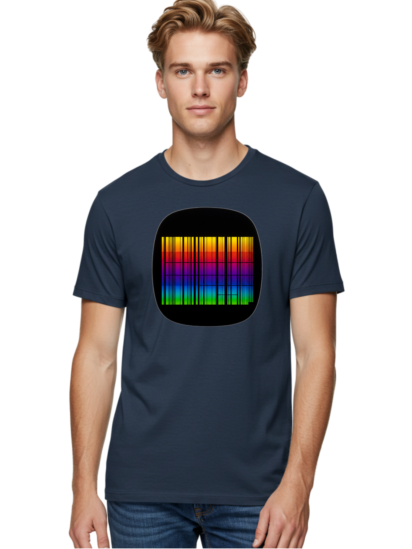 Barcode-Tv-Screen Men'S Graphic Tee, 100% Cotton, Comfortable Casual Summer Wear, Machine Washable, Vintage Camera, Old Camera, Antique Camera, Black Camera, Classic Photography, Photography Equipment, Nostalgic Device, Film Camera, Camera Art Bah551 21